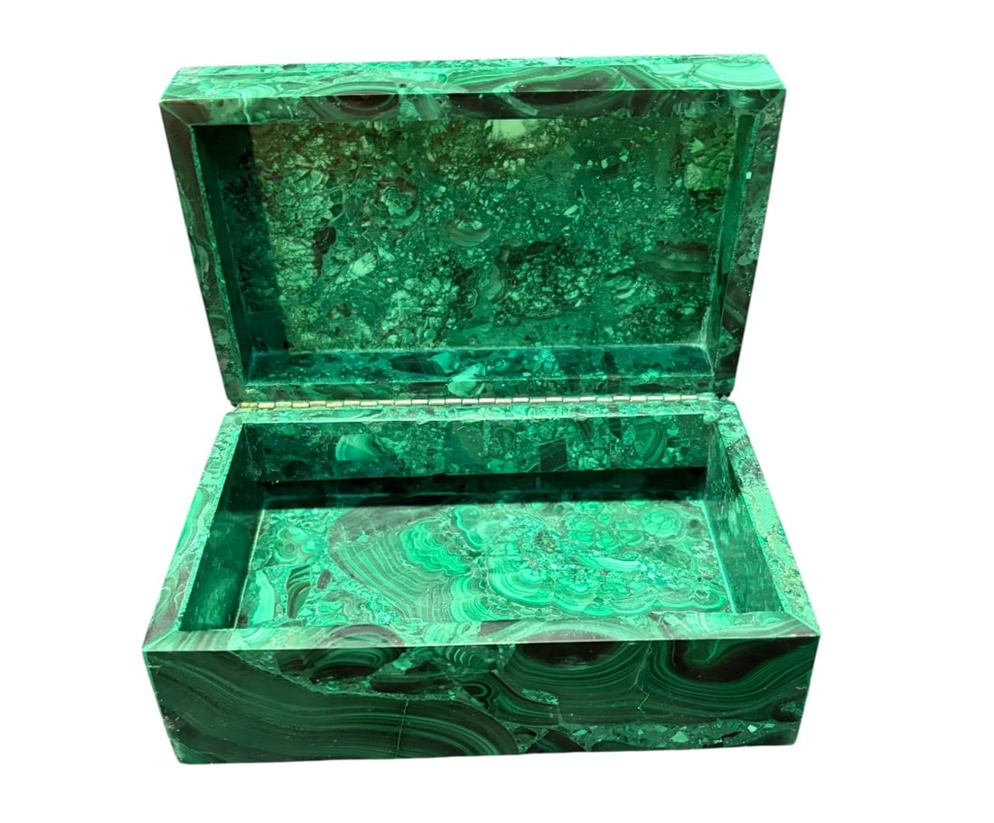 SOLID MALACHITE BOX - 2
