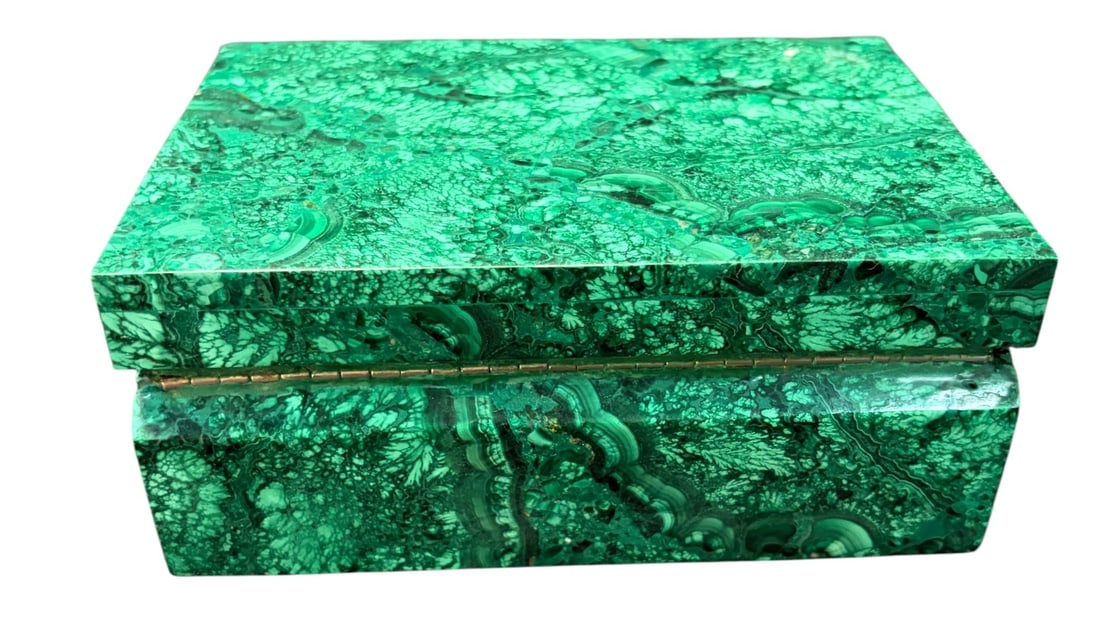 SOLID MALACHITE BOX - 4