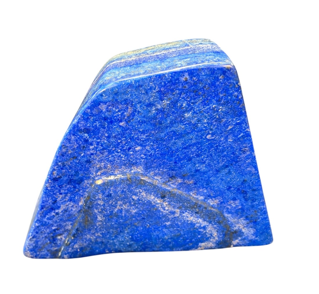 LAPIS LAZULI FORMATION: LAPIS LAZULI FORMATION. 9lbs. Height: 8 in. by Width: 7 in. by Depth: 2 in.