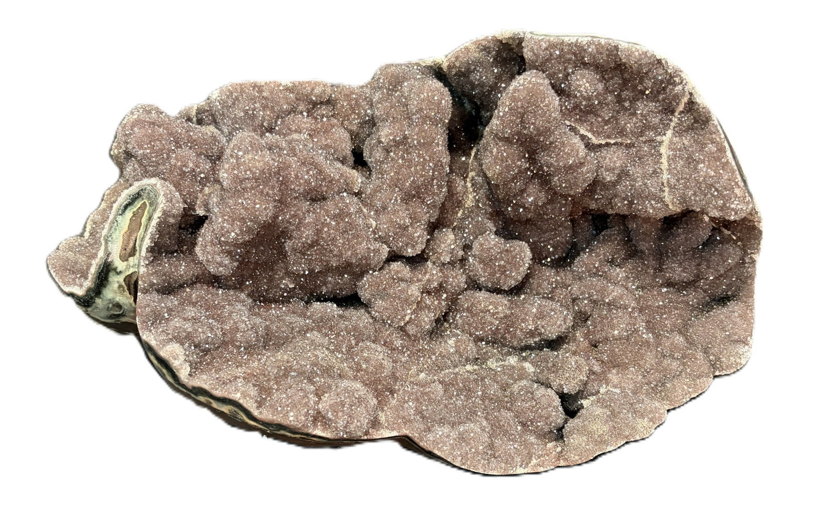 LARGE URUGRUARIAN BROWN AMETHYST CRYSTAL: LARGE URUGRUARIAN BROWN AMETHYST CRYSTAL 9.4kg Height: 8 in. by Width: 13 in. by Depth: 9 in.