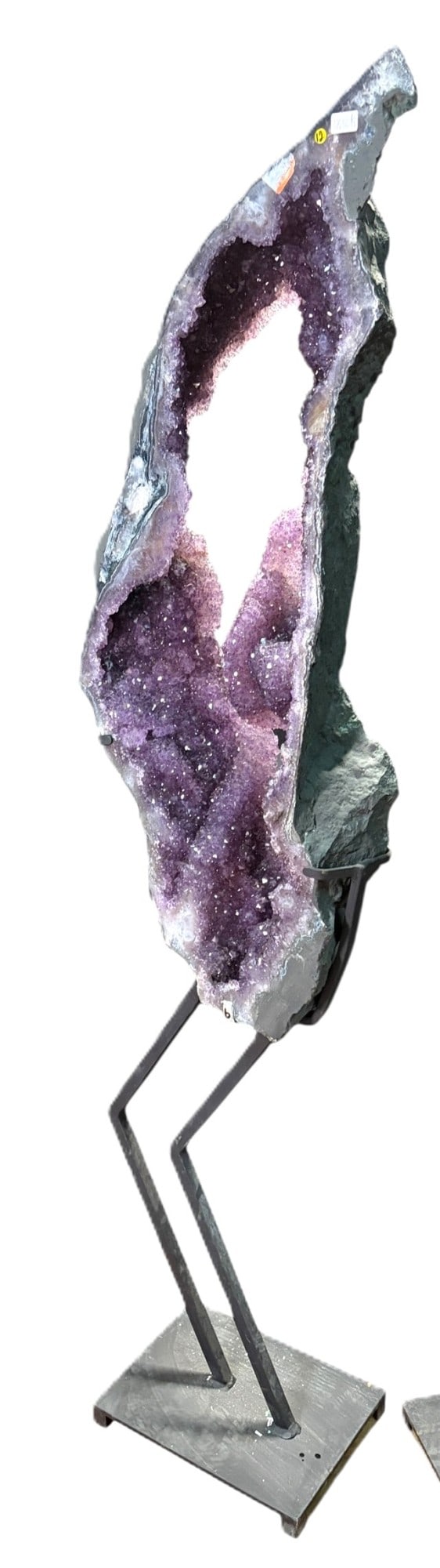 AMETHYST CRYSTAL GEODE WITH CUSTOM STAND (1 of 5)