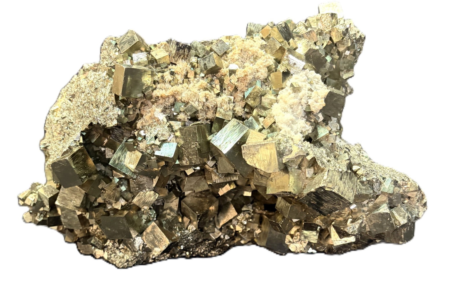 PYRITE ROCK with quartz: PYRITE ROCK with quartz 29lbs Height: 7.5 in. by Width: 12 in. by Depth: 7.5 in.
