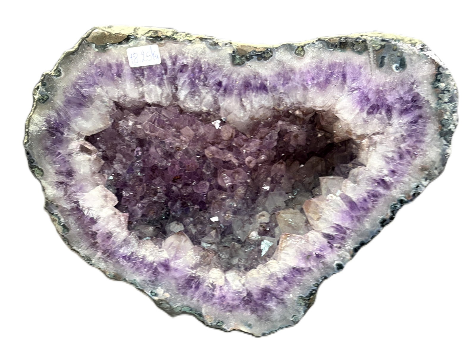 AMETHYST ON IRON STAND: AMETHYST ON IRON STAND 18.25kg Height: 20 in. by Width: 11 in. by Depth: 7 in.