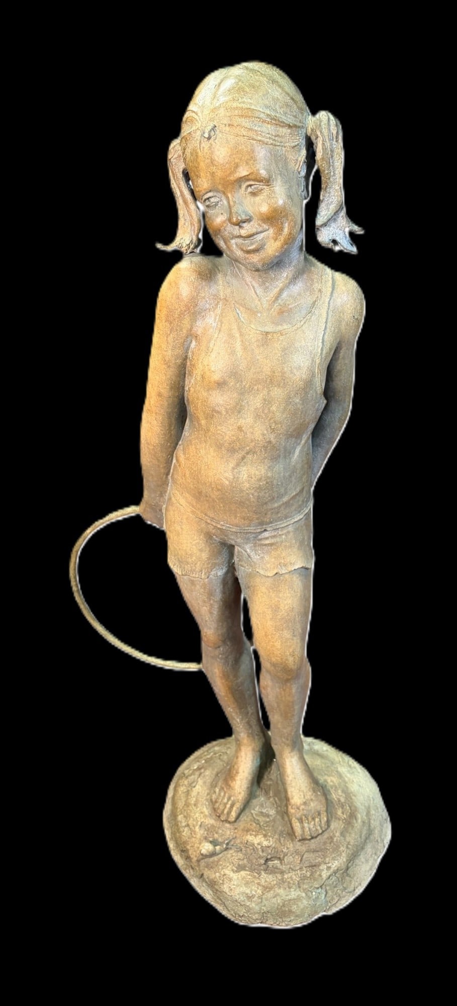BRONZE SCULPTURE BY JOSEPH S. CLEORY: BRONZE SCULPTURE BY JOSEPH S. CLEORY. Height: 45 in. by Width: 16 in. by Depth: 16 in.