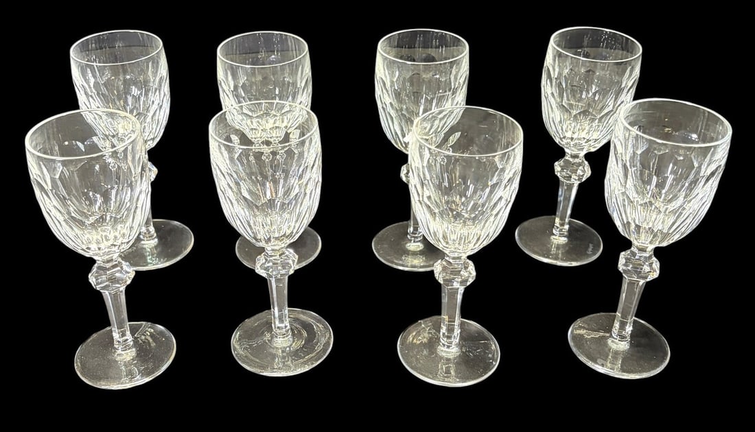 SET OF 8 WATERFORD CRYSTAL LIQUOR GLASSES (1 of 2)