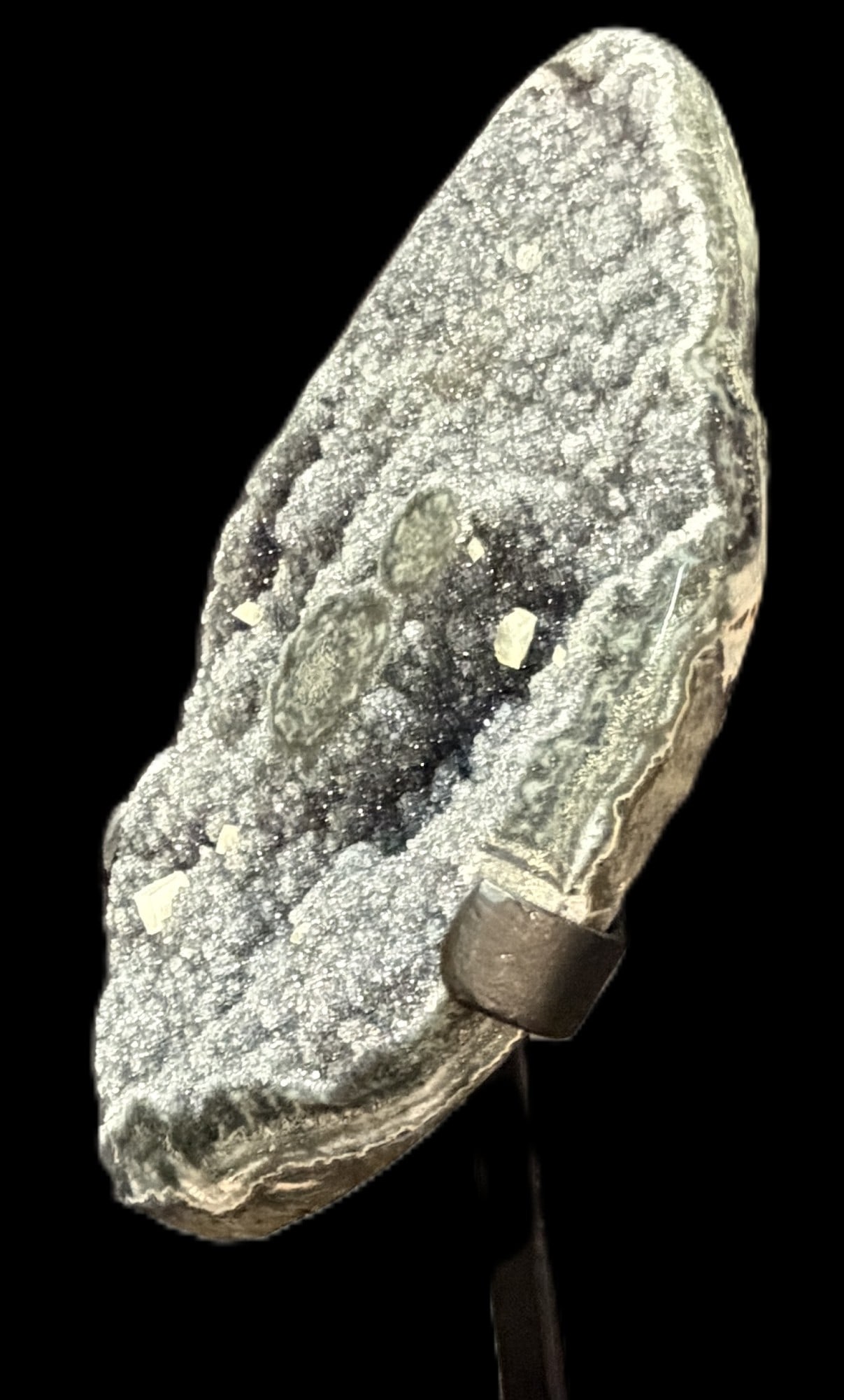 URUGUAYAN GREEN AMETHYST DROUSY ON STAND (1 of 5)