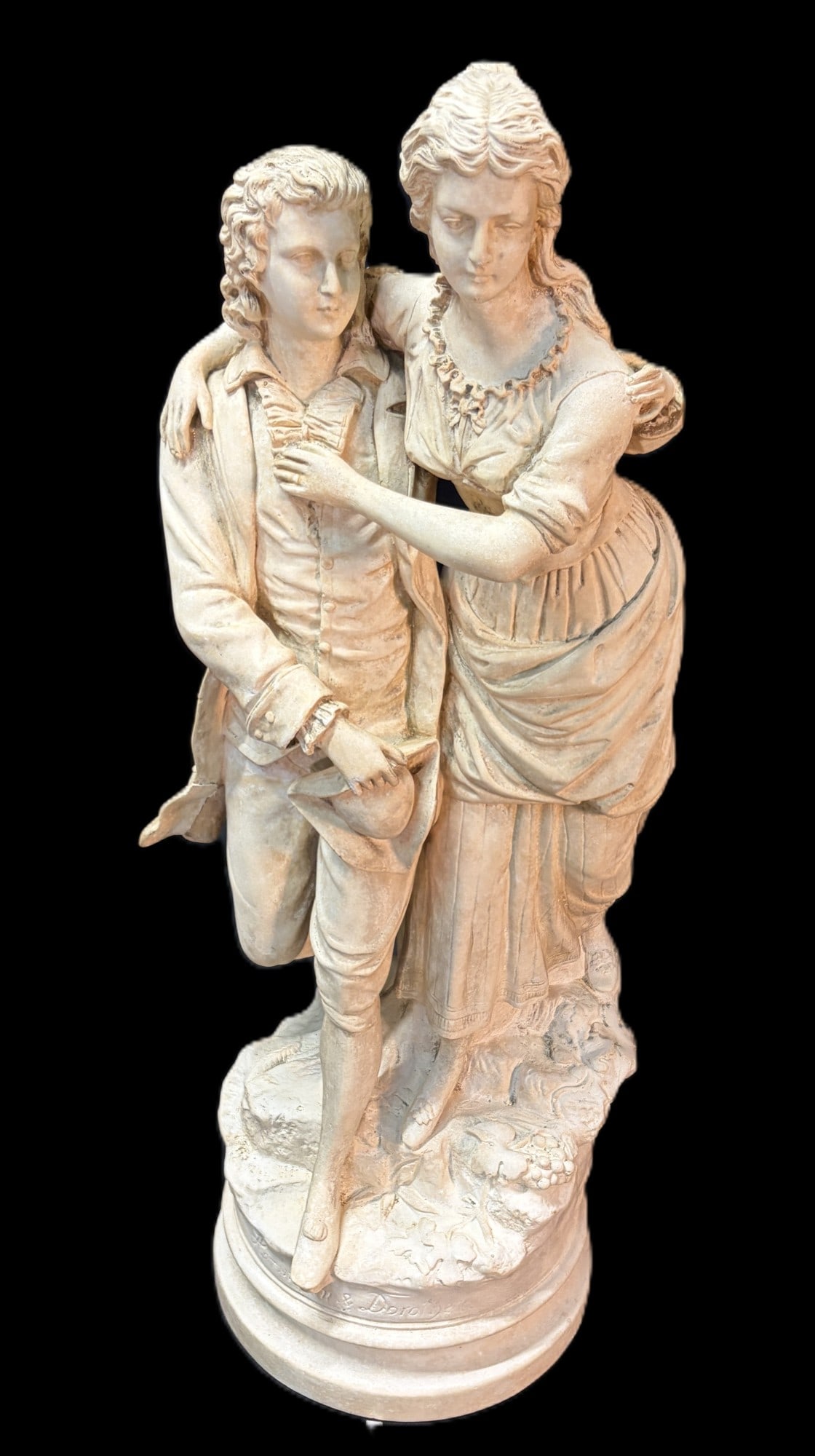 VINTAGE HERMANN AND DORTHEA CAST PLASTER FIGURES (1 of 5)