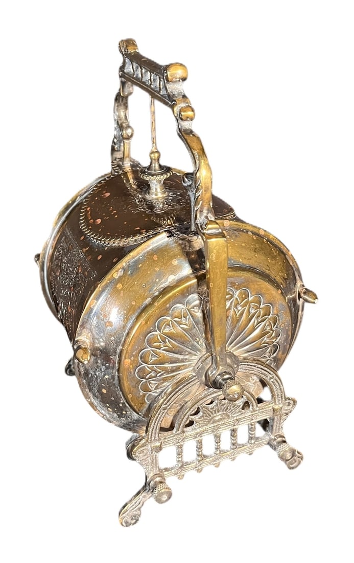 SILVER PLATED BISQUIT BARREL - 2