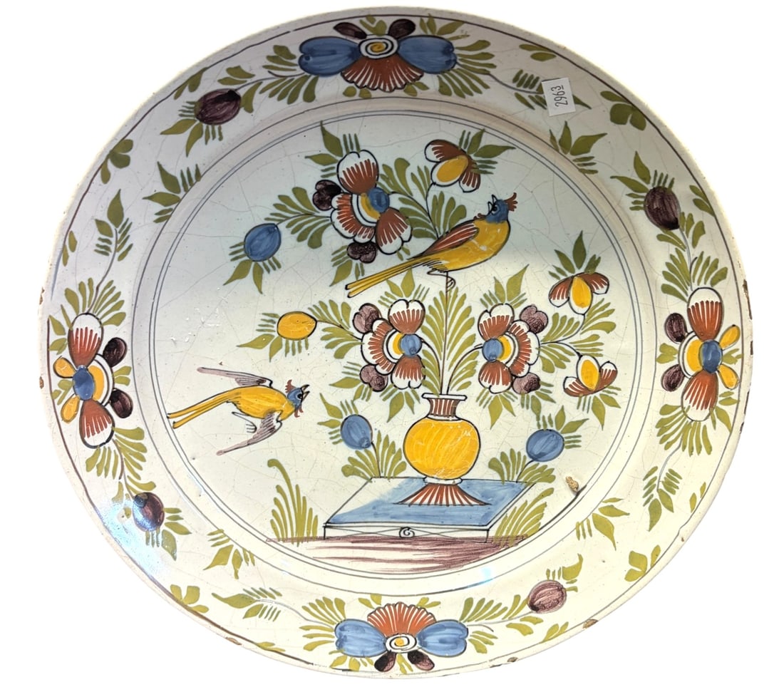 19th CENTURY FAMILLE ROSE PORCELAIN CHARGER (1 of 4)