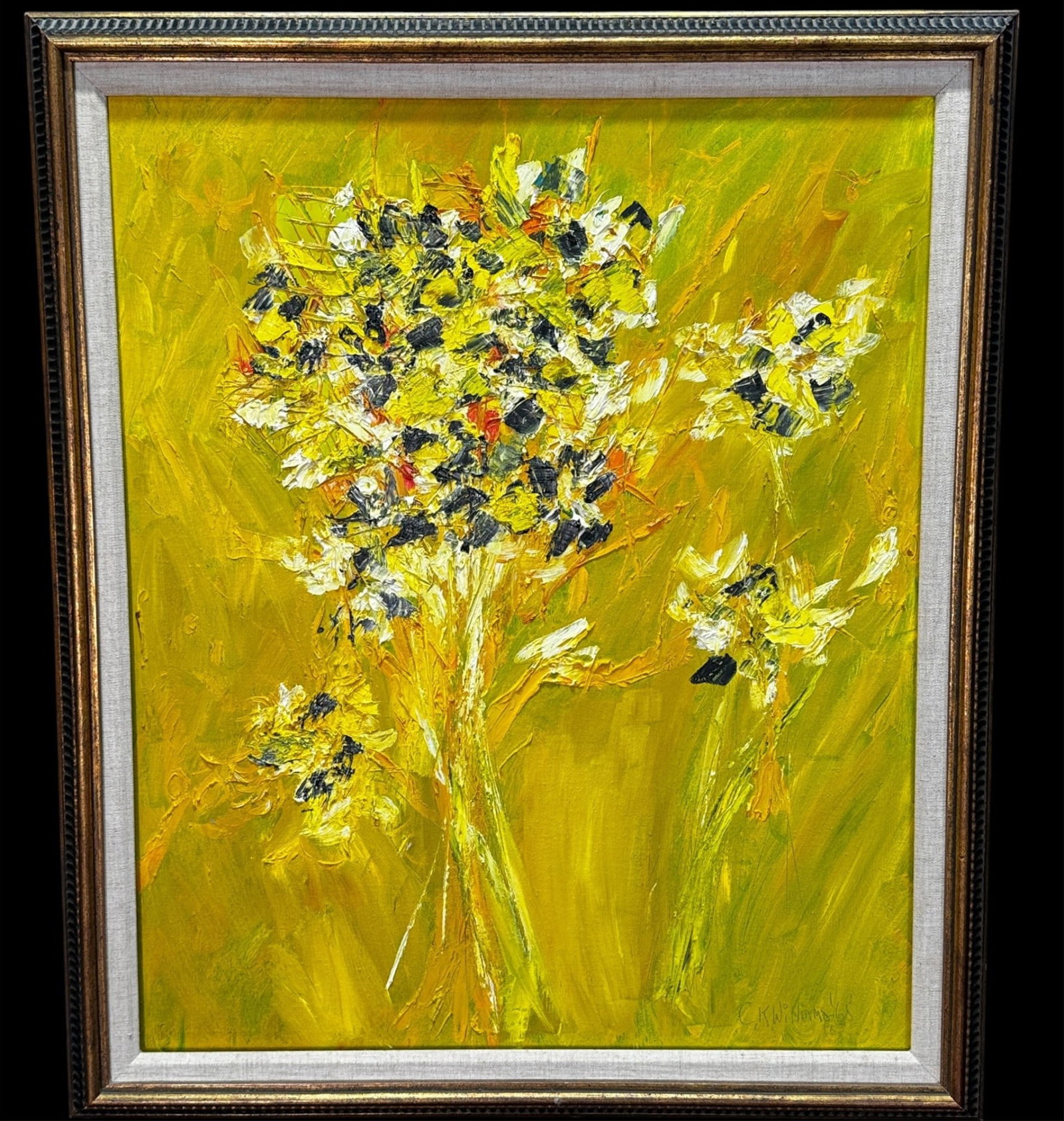 CLAUDE KRESS WILLIAMS STILL LIFE OIL ON CANVAS: CLAUDE KRESS WILLIAMS STILL LIFE OIL ON CANVAS 1965. SIGNED LOWER RIGHT.