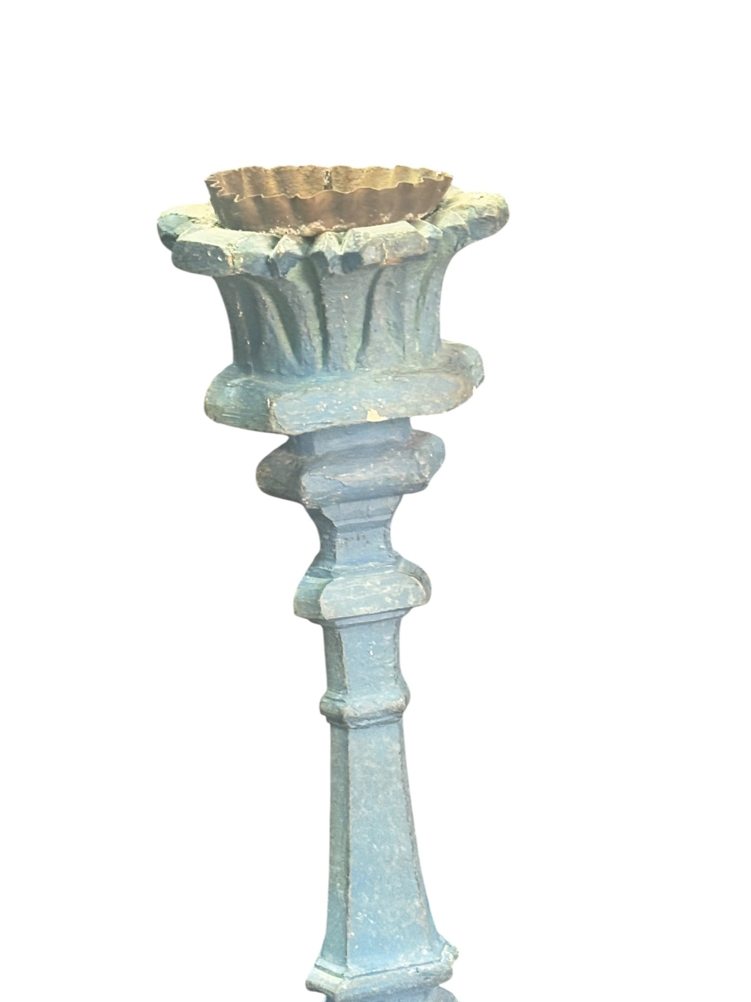 ANTIQUE PAINTED TORCHIERE - 3