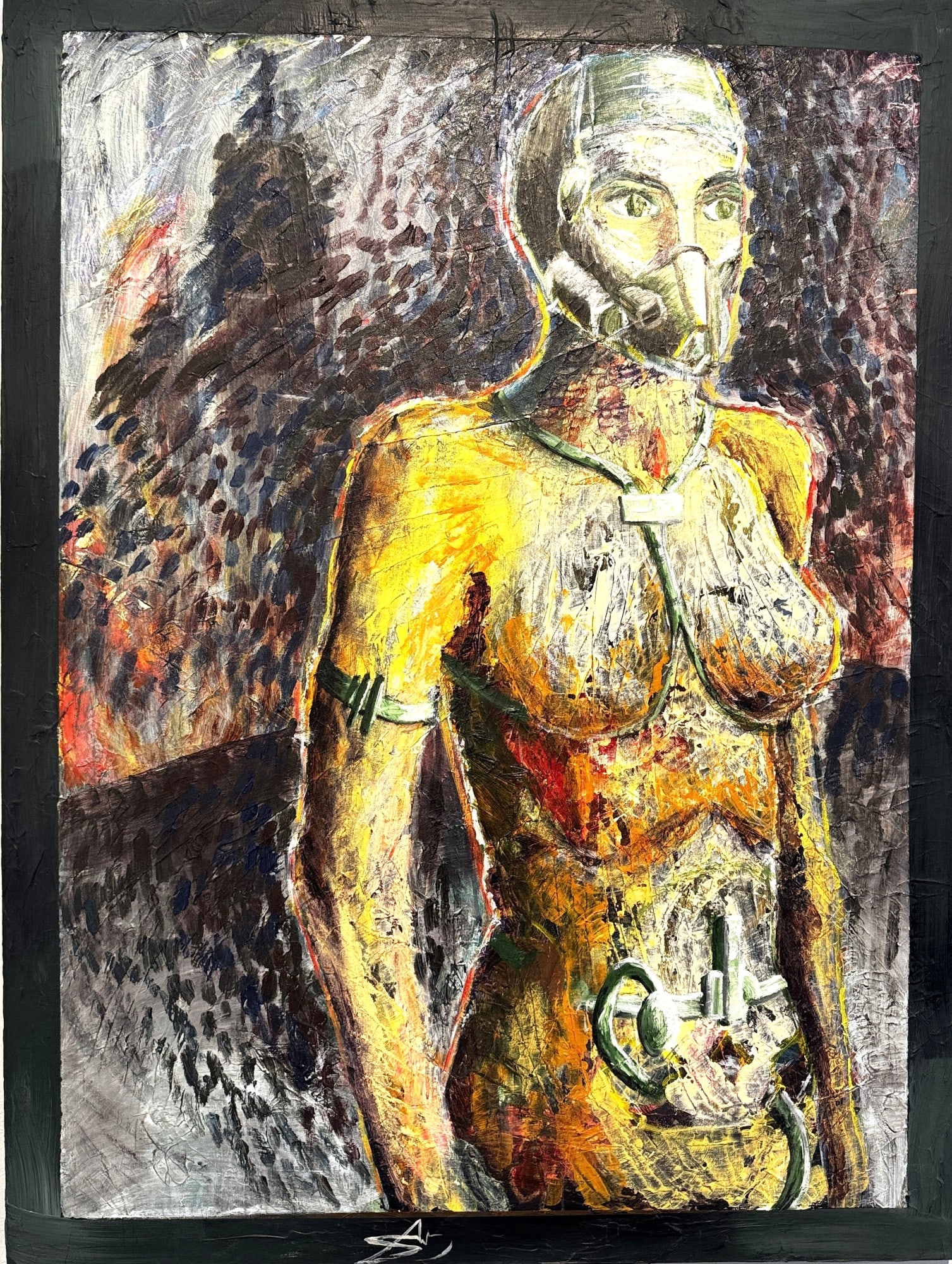 SALVADOR DALI THE ASTRONAUT OIL ON CANVAS, 1968: SALVADOR DALI THE ASTRONAUT OIL ON CANVAS, 1968. Height: 48 in. by Width: 36