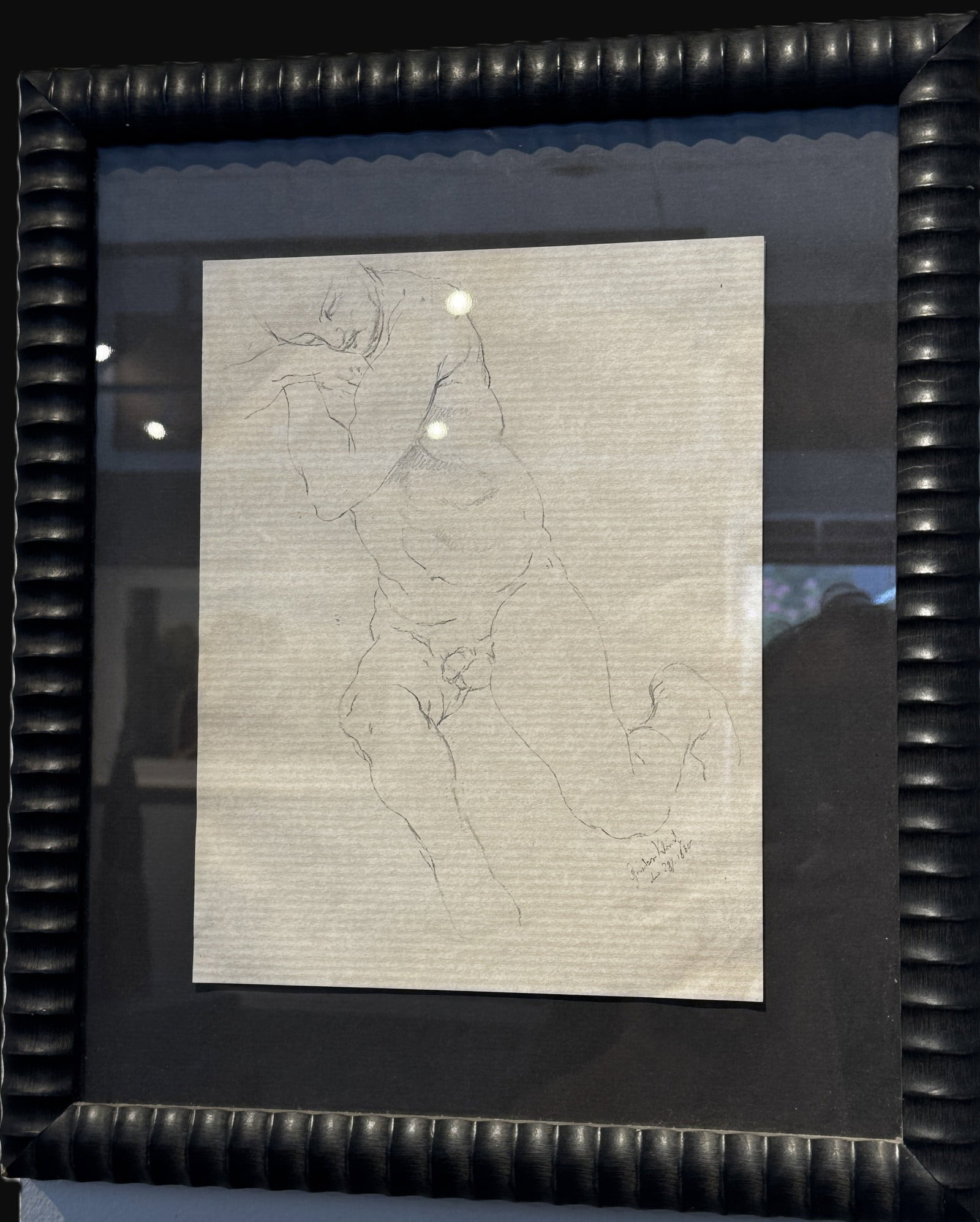 GUSTAV KLIMT ORIGINAL DRAWING, 1873: GUSTAV KLIMT ORIGINAL DRAWING, 1873. Height: 12 in. by Width: 8 in.
