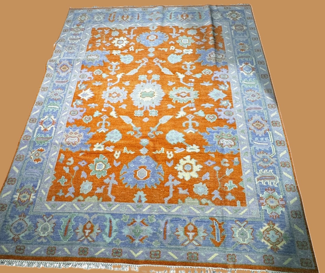 HAND KNOTTED OUSHAK RUG: HAND KNOTTED OUSHAK RUG. Height: 10 ft. 0 in. by Width: 8 ft. 4 in.