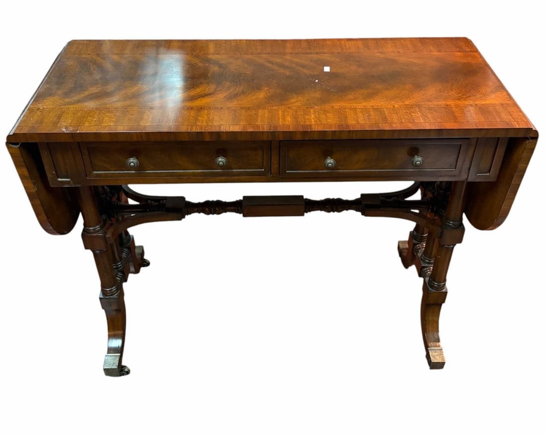 MAITLAND-SMITH DROP LEAF SOFA TABLE - 7