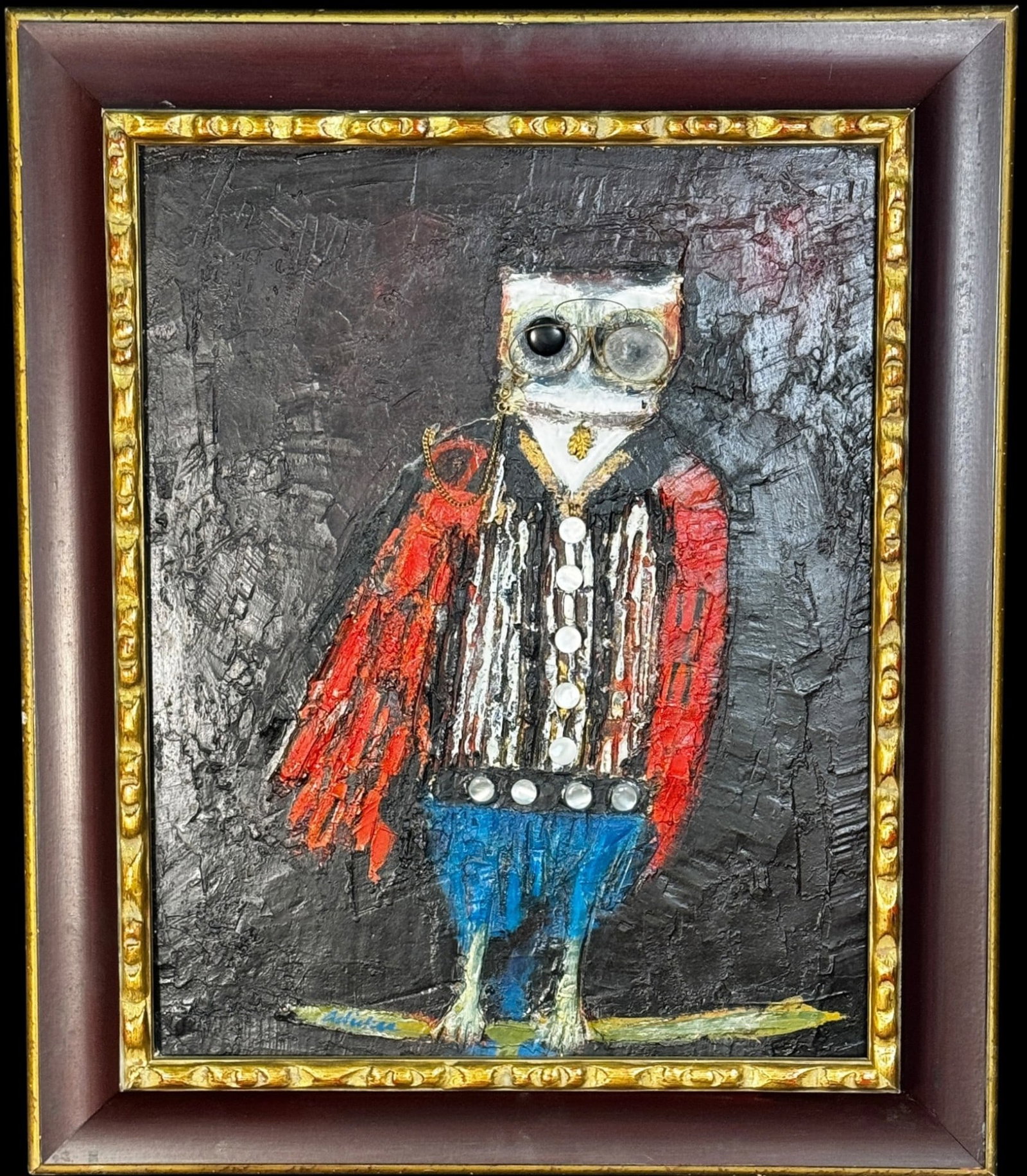 DAVID ADICKES 1950'S OWL "HERE'S LOOKING AT YOU" (1 of 3)