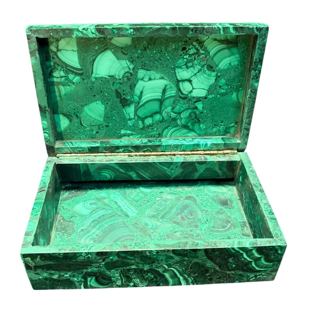 SOLID MALACHITE BOX - 2