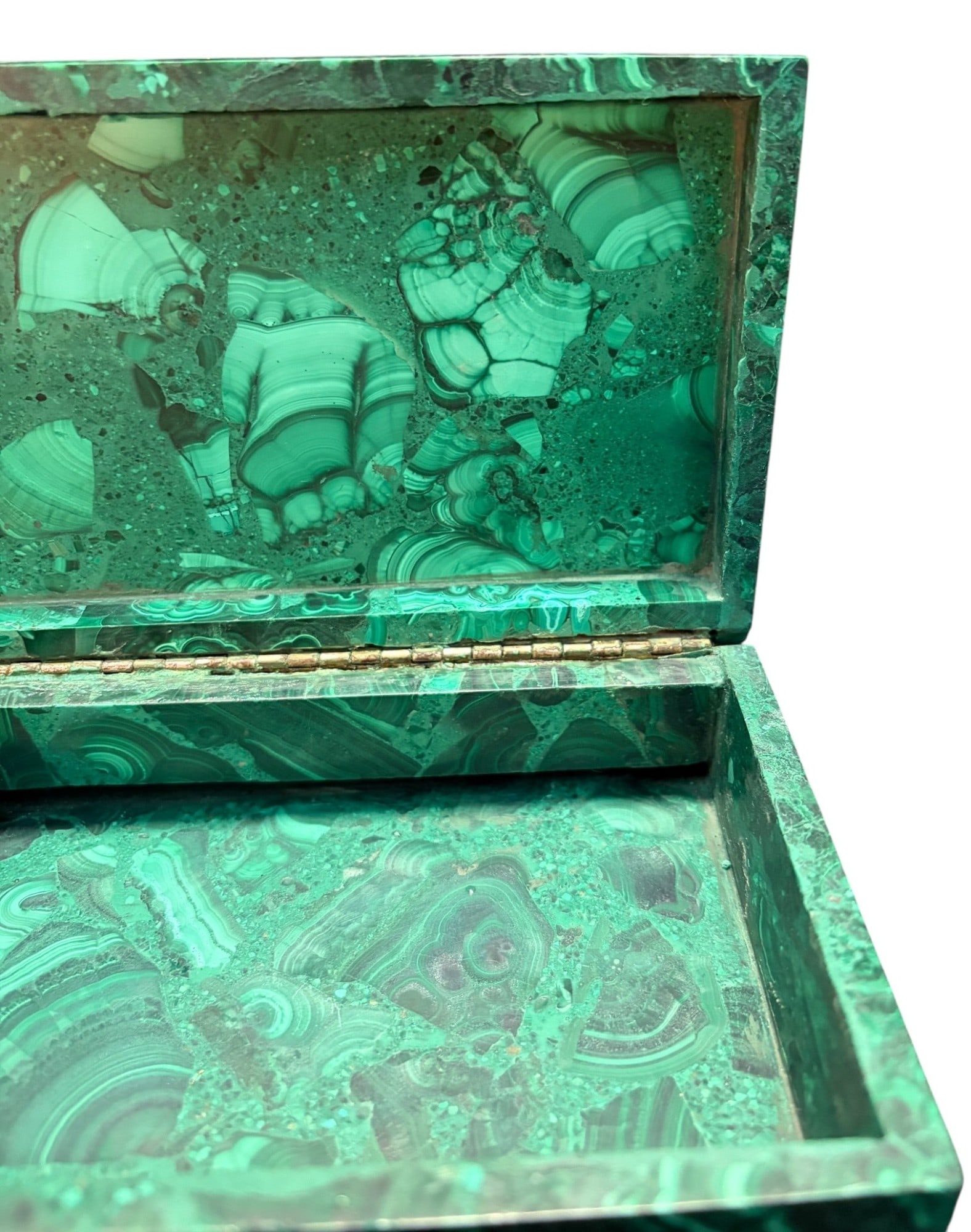 SOLID MALACHITE BOX - 4
