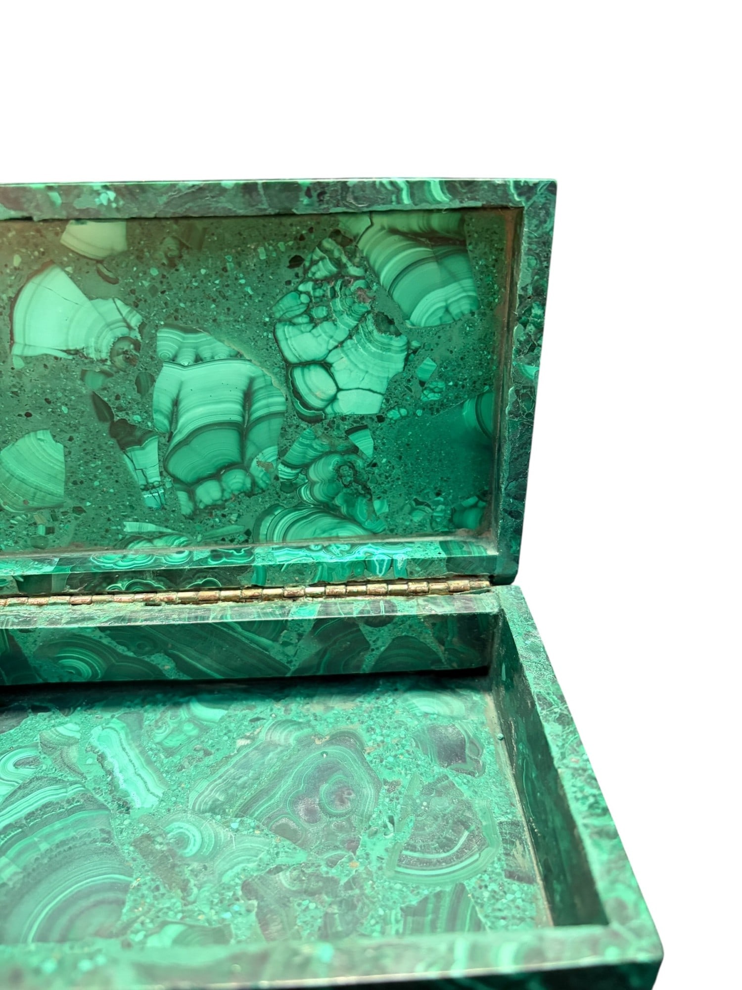 SOLID MALACHITE BOX - 5