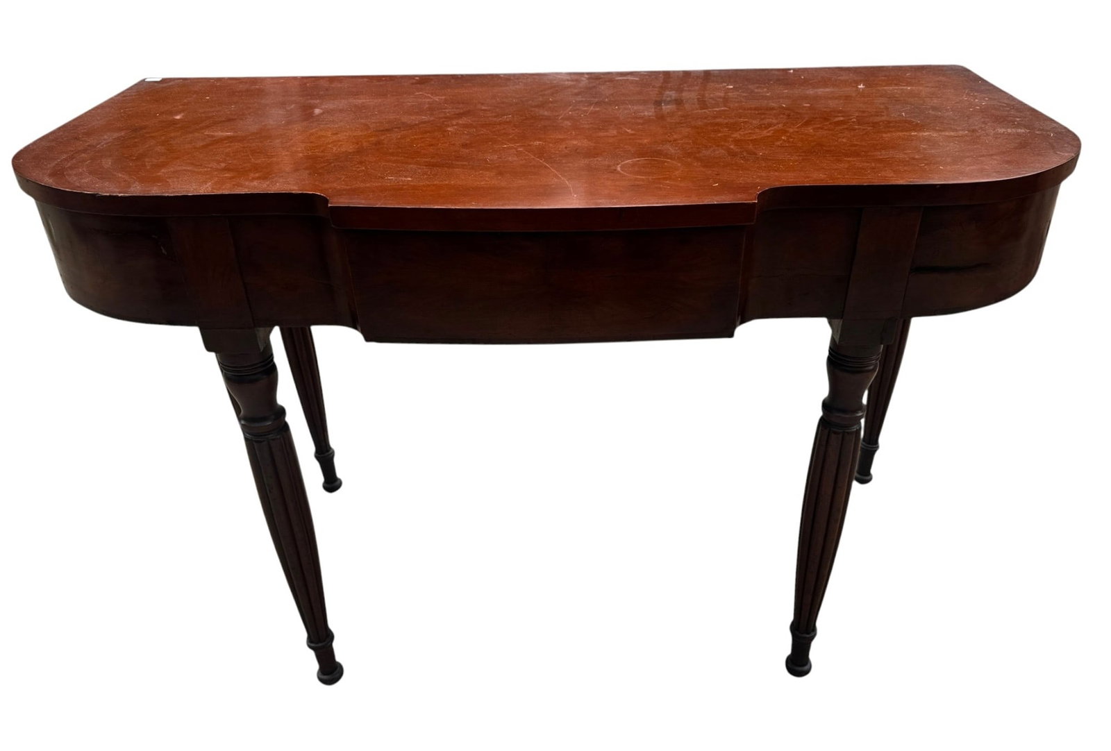 19TH C. MAHOGANY DROPLEAF CONSOLE TABLE (1 of 4)