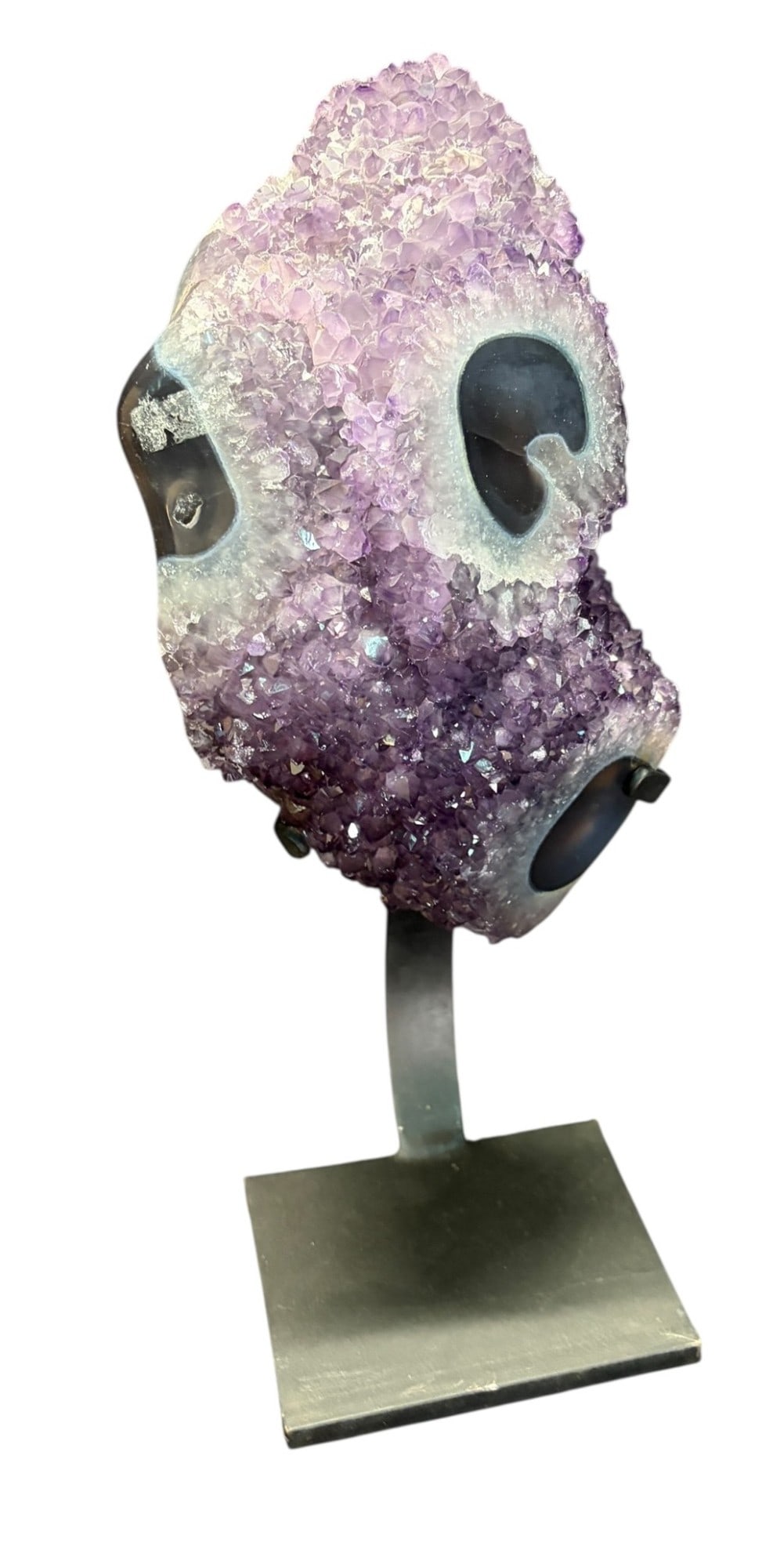 AMETHYST ON IRON STAND - 6