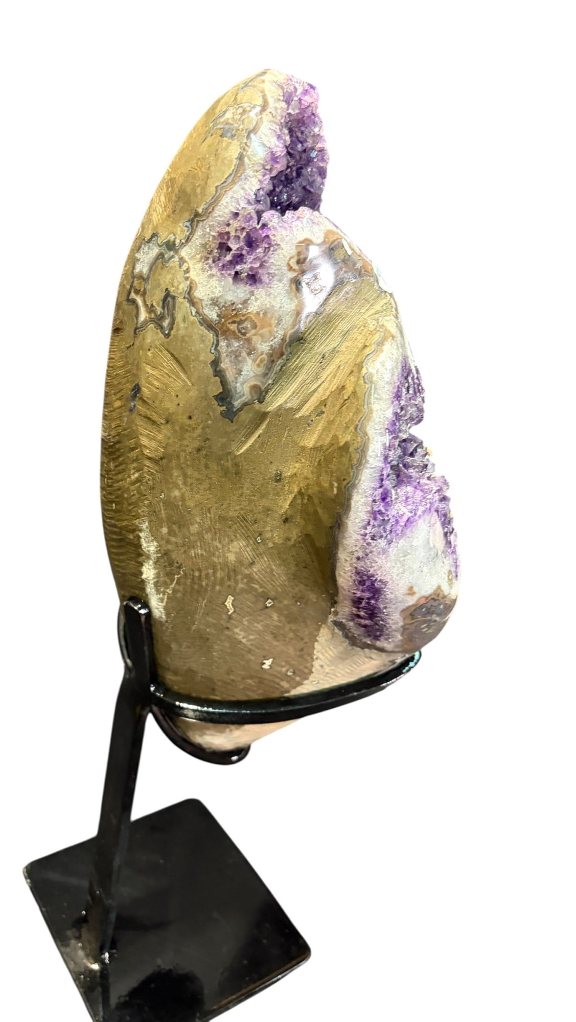 AMETHYST ON IRON STAND - 4