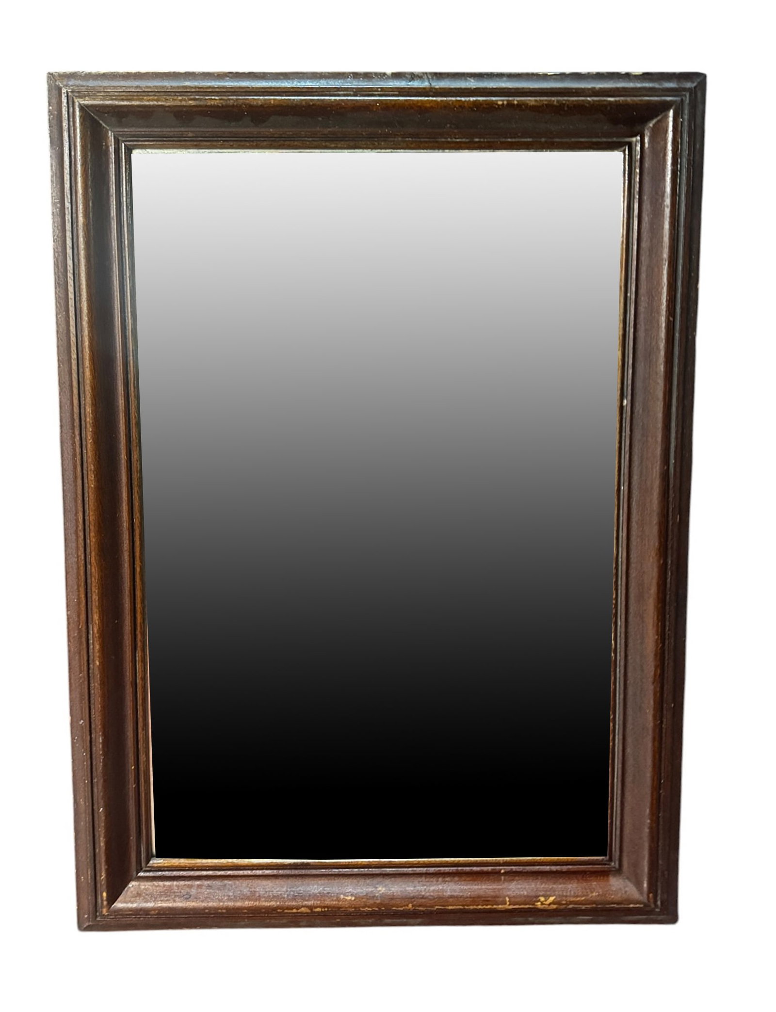 19th CENTURY OAK FRAMED MIRROR (1 of 2)