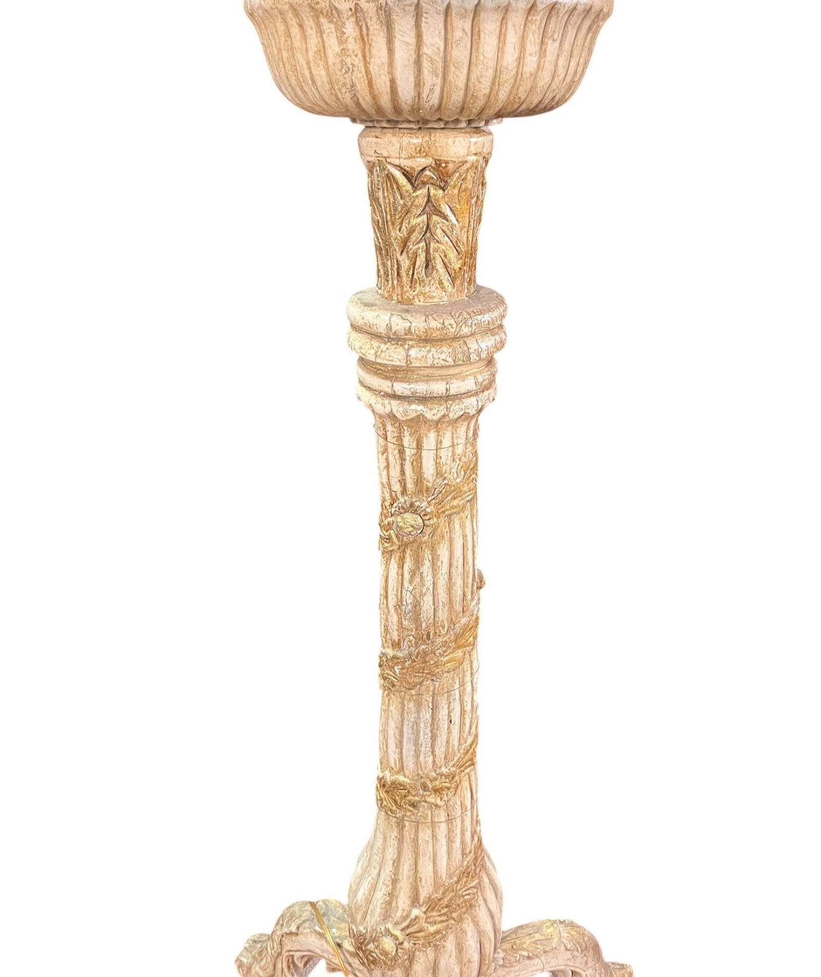 ANTIQUE CANDLESTICK FLOOR LAMP - 3