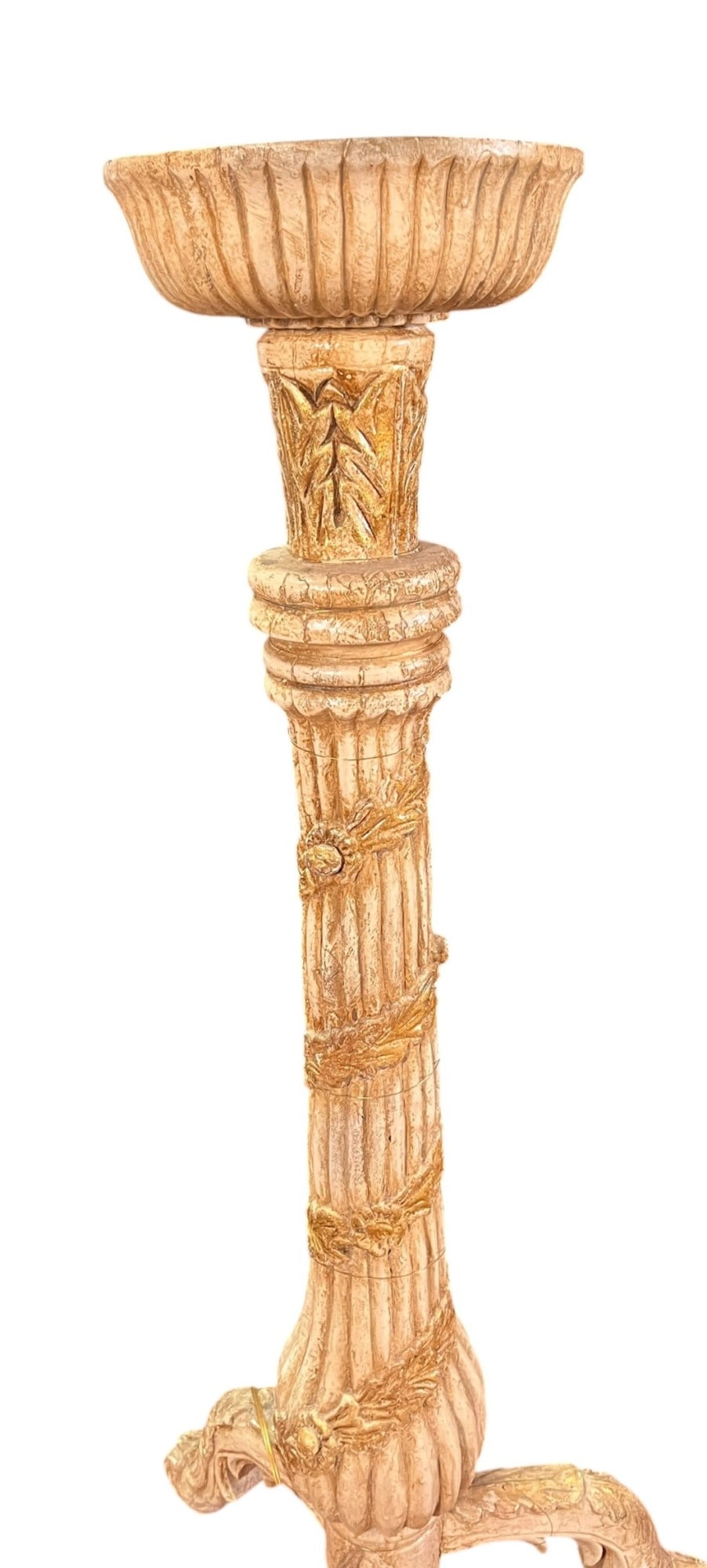 ANTIQUE CANDLESTICK FLOOR LAMP - 4