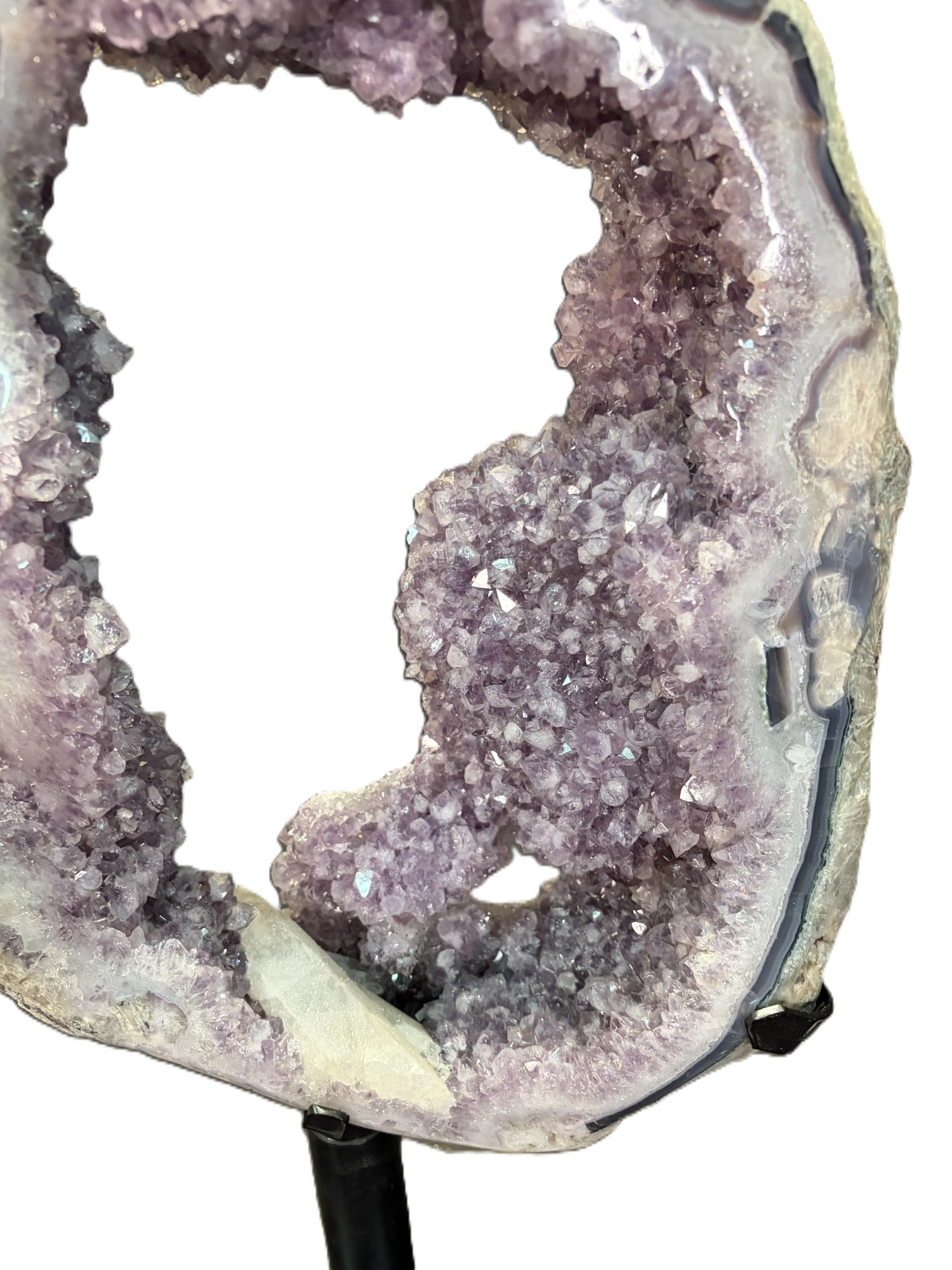 AMETHYST WINDOW ON IRON STAND - 4
