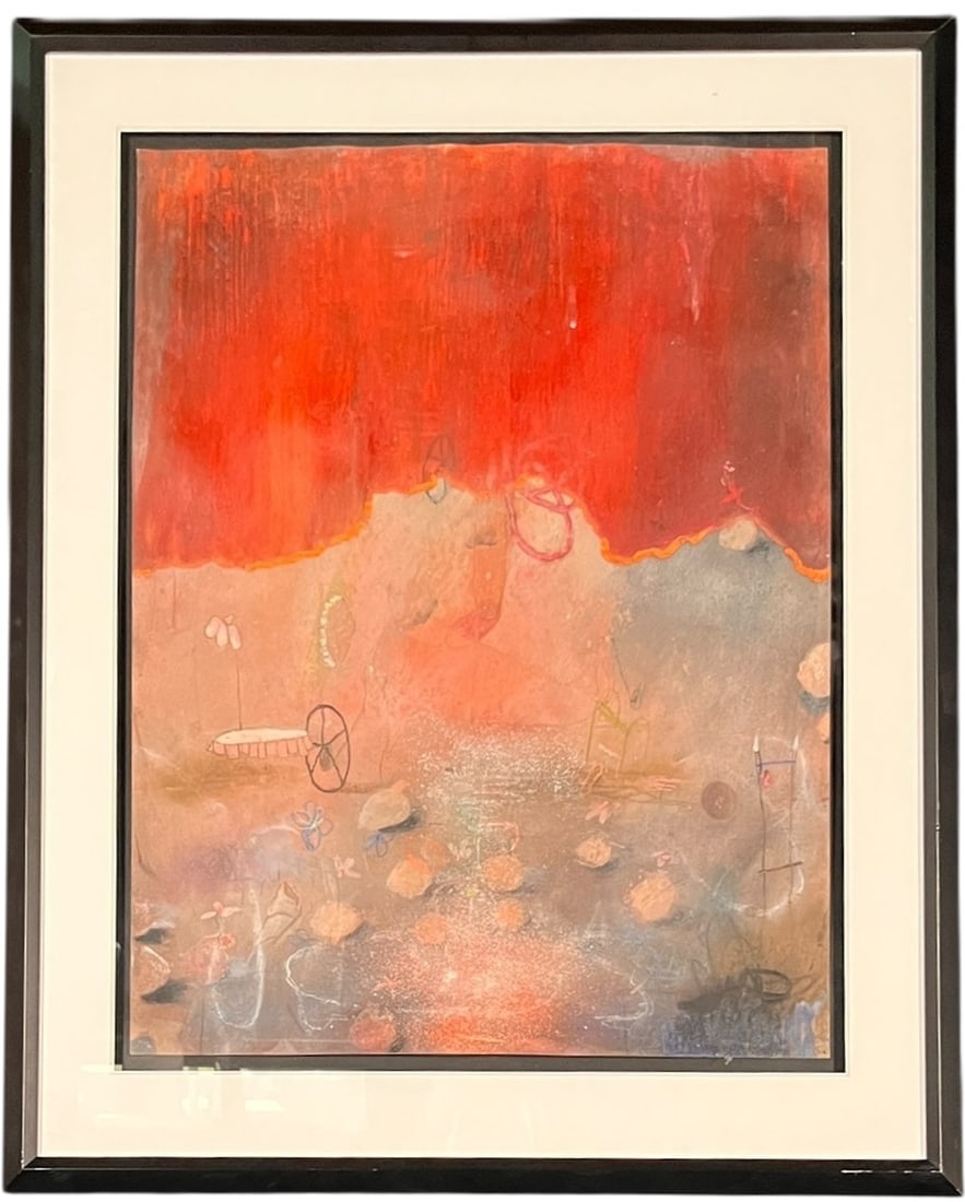 PASTEL ON PAPER BY ANTONIO FARFAN: PASTEL ON PAPER BY ANTONIO FARFAN Height: 32 in. by Width: 26 in.