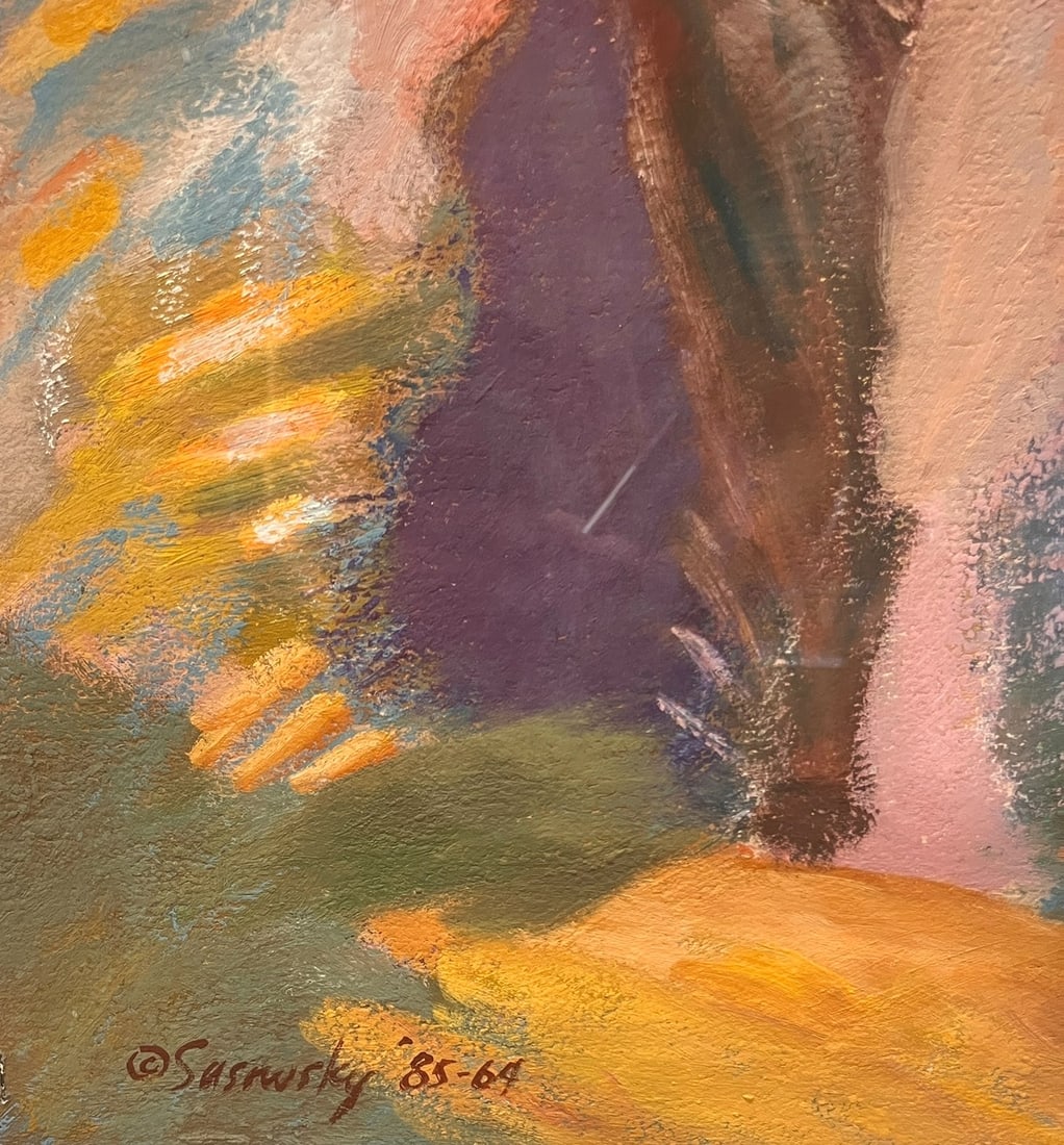 MULTI-COLOR ABSTRACT SIGNED BY SASAWSKY - 3