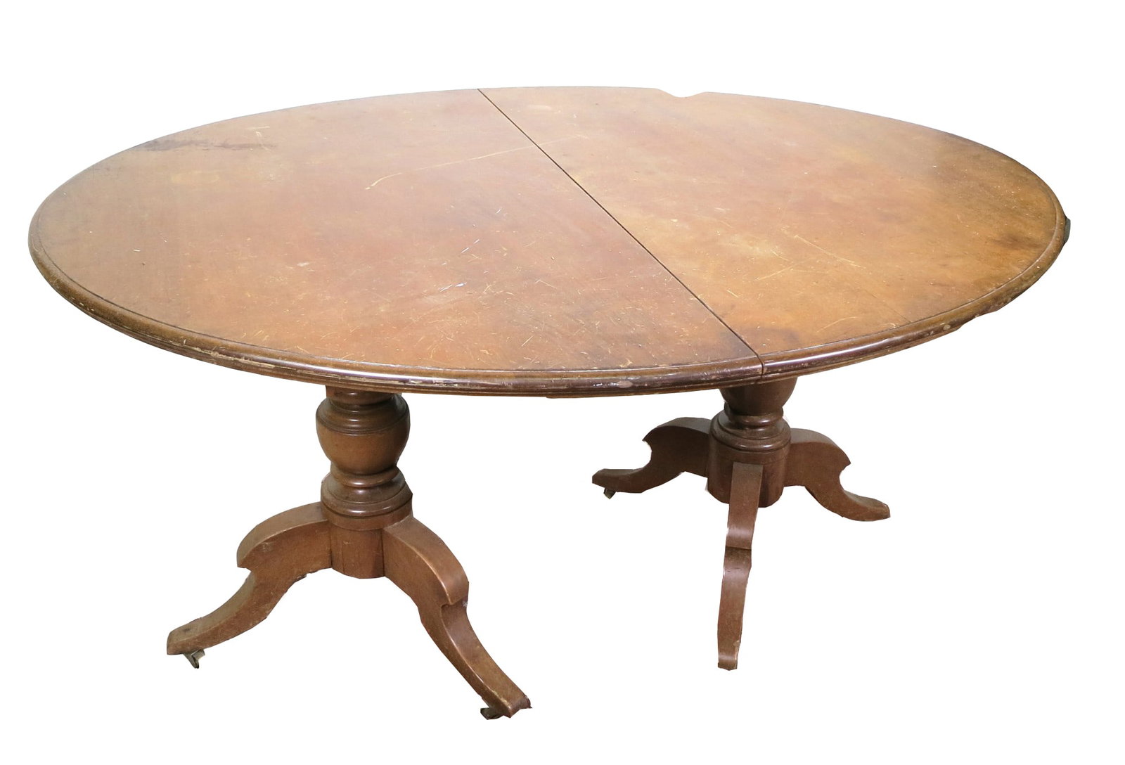 OVAL WOODEN DINING TABLE (1 of 6)