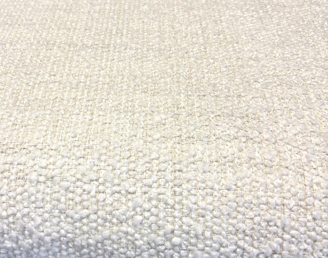 SMALL WALNUT BENCH WITH WHITE UPHOLSTRY - 6