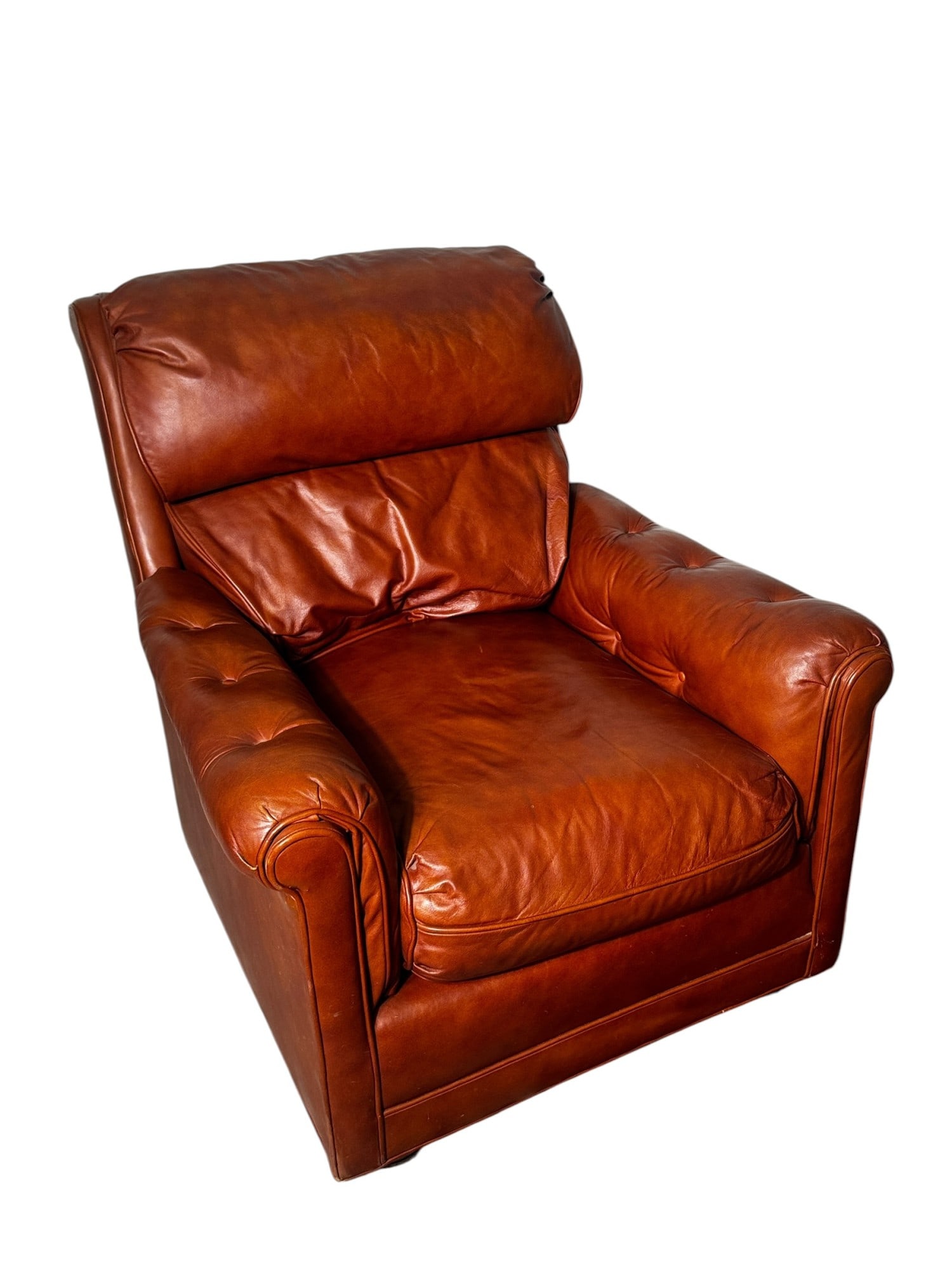 LEATHER CLUB CHAIR BY OLD HICKORY TANNERY (1 of 4)