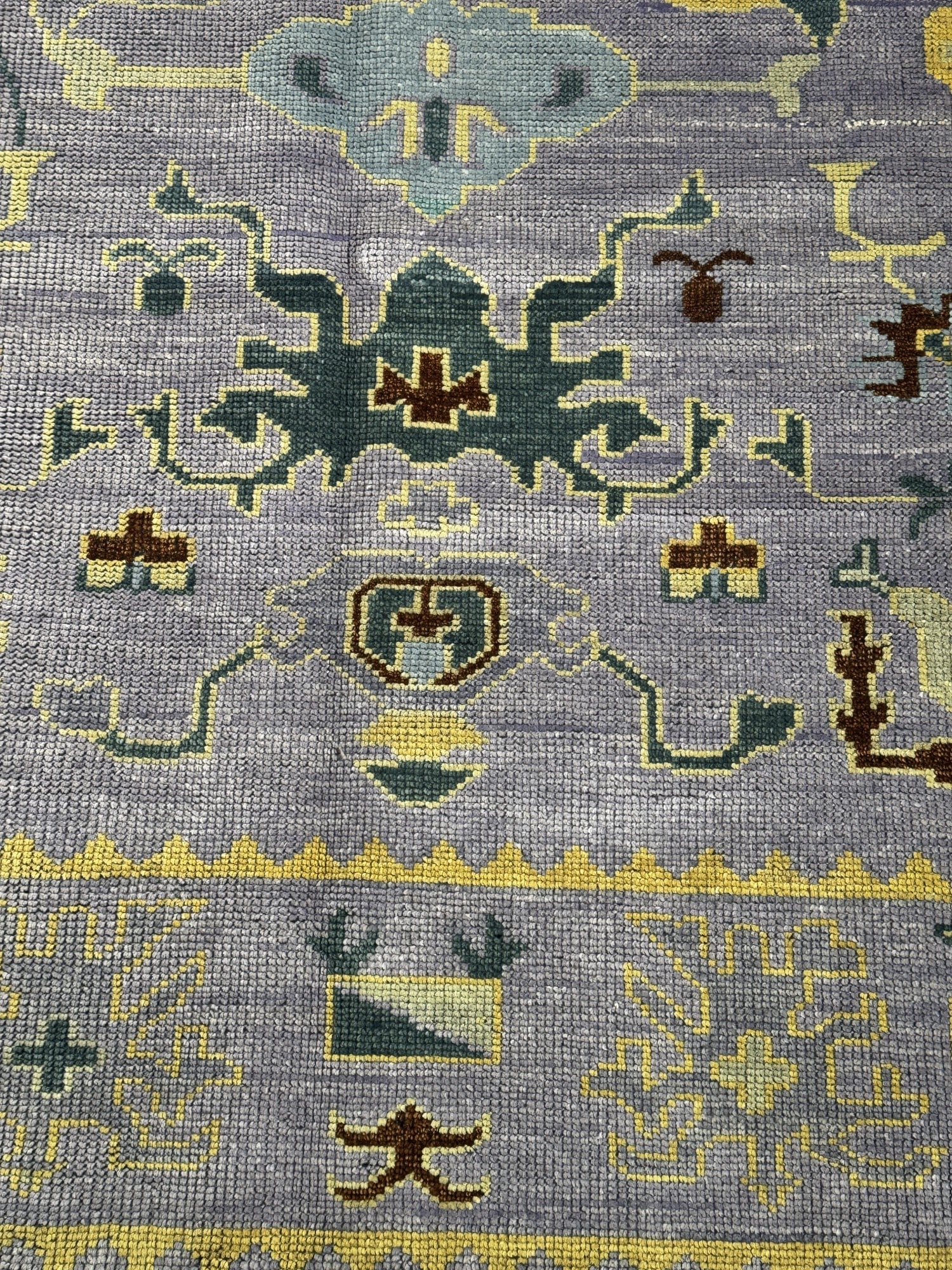 HAND KNOTTED OUSHAK - 6