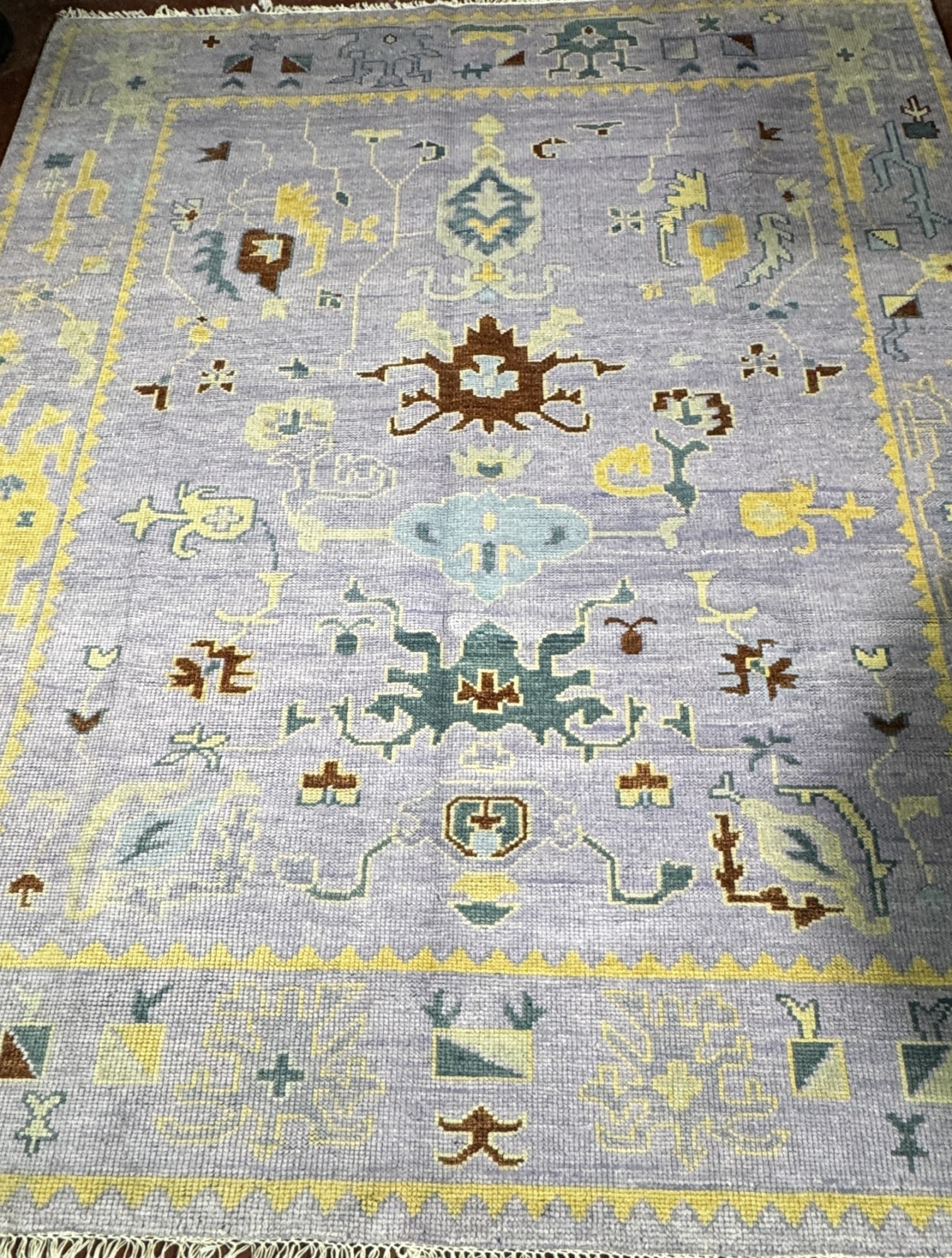 HAND KNOTTED OUSHAK - 8