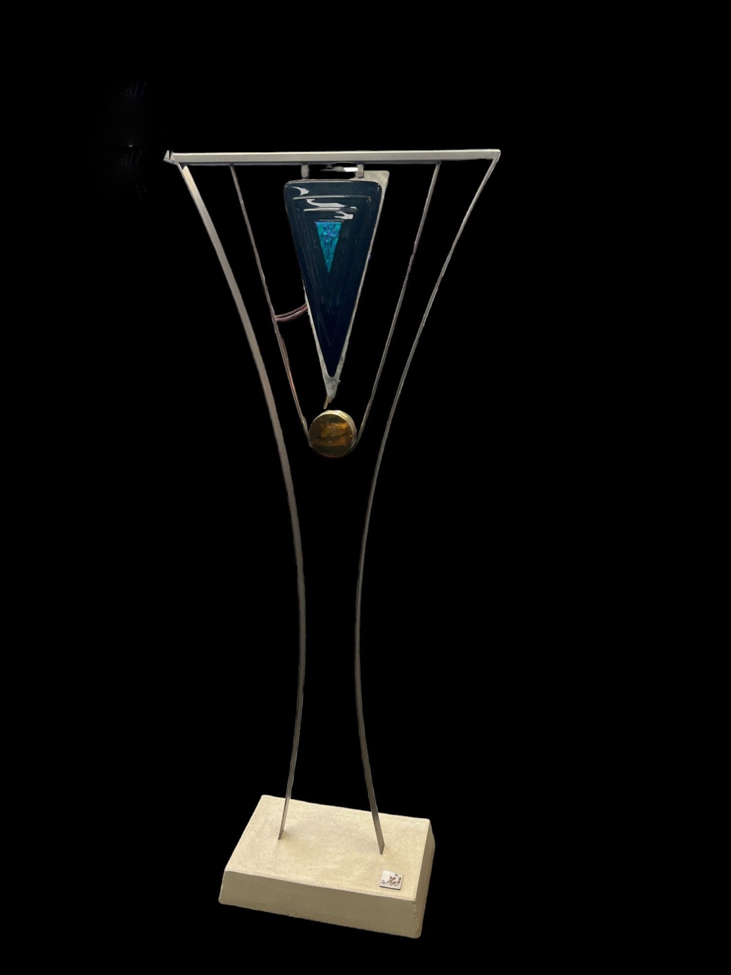 CONTEMPORARY SCULPTURE BY JOSEPH WATTS: CONTEMPORARY SCULPTURE BY JOSEPH WATTS OF EL SEGUNDO, CA. Height: 68.25 in. by Width: 25.25 in. by Depth: 12.25 in.