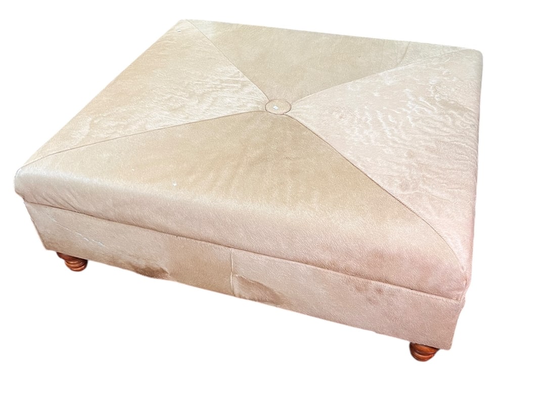 PONY HIDE OTTOMAN - 2