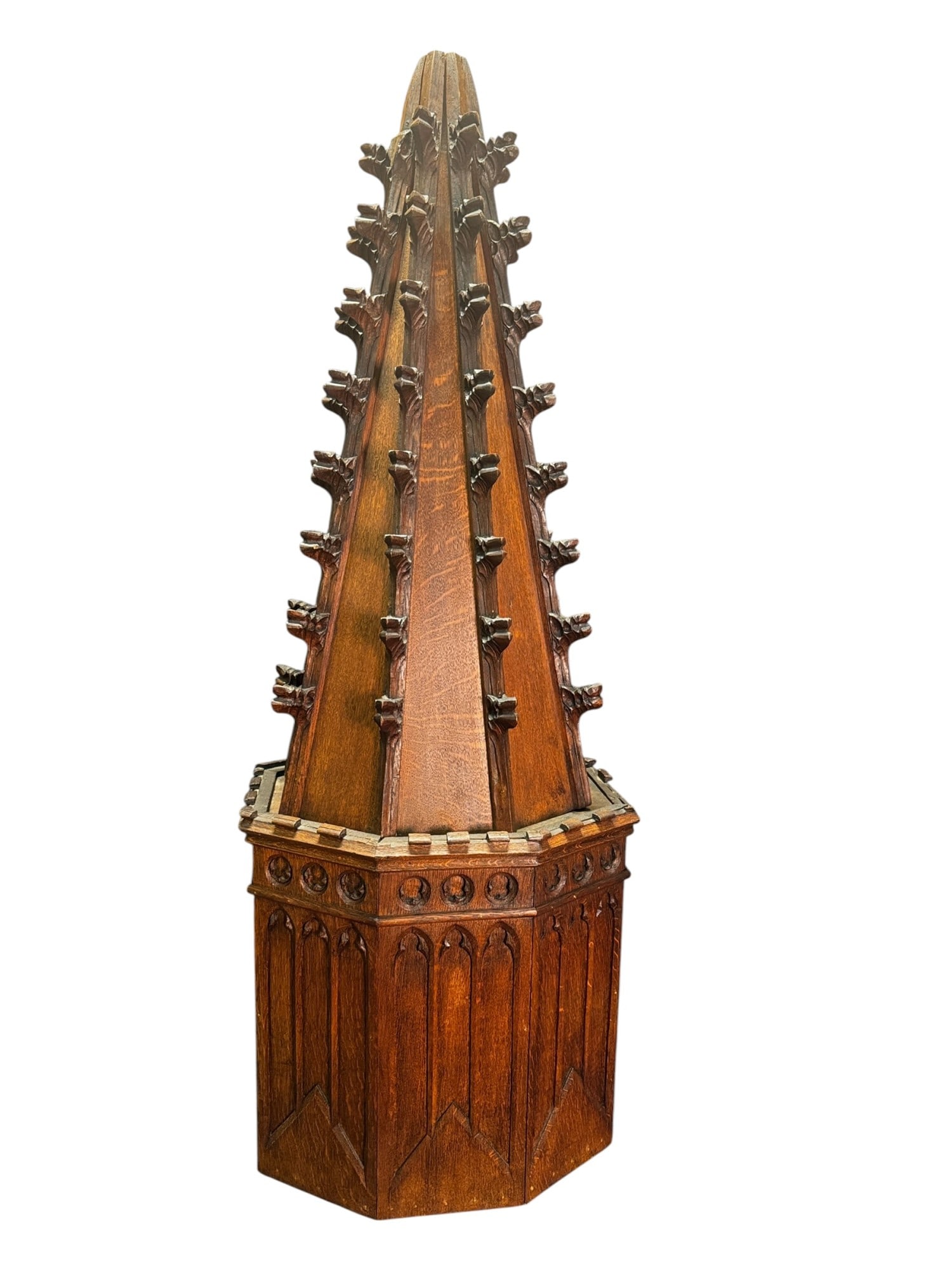 GOTHIC ECCLESIASTIC TOWER: GOTHIC ECCLESIASTIC TOWER Height: 57 in. by Width: 20 in. by Depth: 14