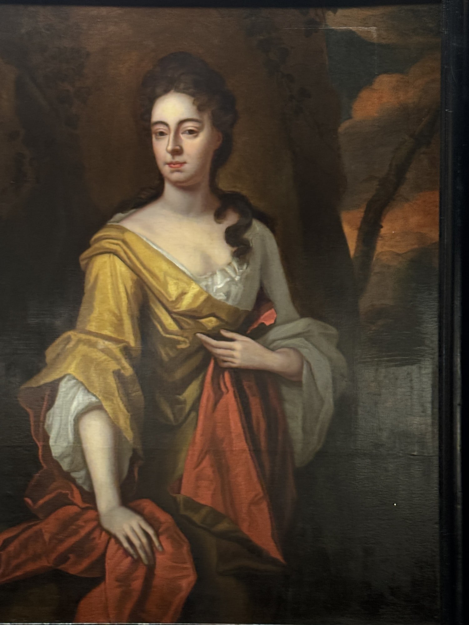 18TH C. EUROPEAN ARISTOCRATIC PORTRAIT, OIL ON CAN: 18TH C. EUROPEAN ARISTOCRATIC PORTRAIT, OIL ON CANVAS, CHARACTERISTIC OF THE LATE 1600'S OR EARLY 1700'S Height: 56 in. by Width: 46 in. by Depth: 2