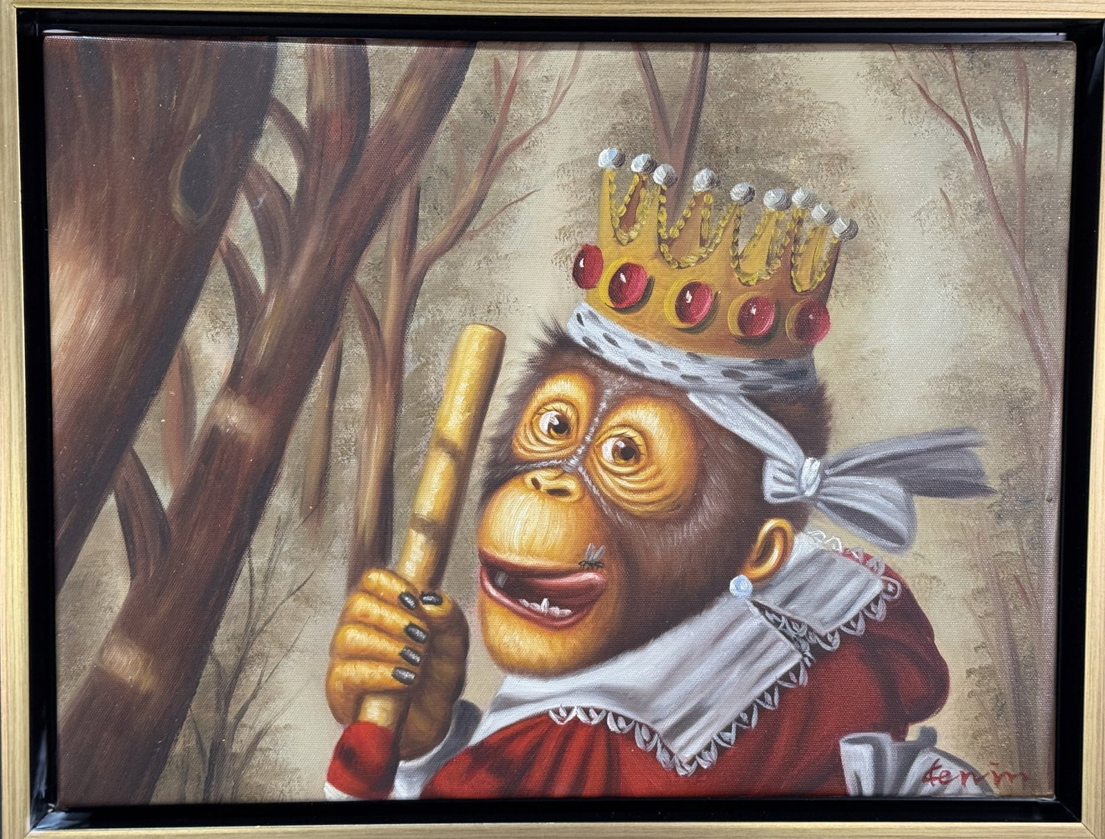 AFTER ROLLER WILSON MONKEY PAINTING - 2