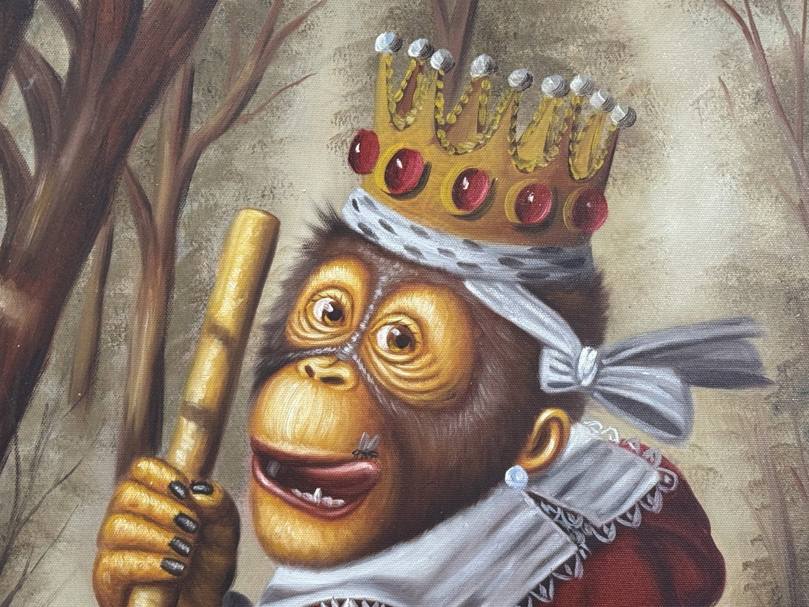 AFTER ROLLER WILSON MONKEY PAINTING - 4
