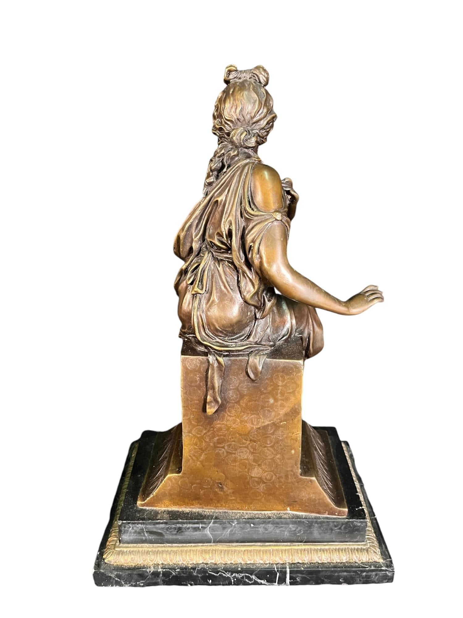 TOPERKIN CLASSICAL LADY BRONZE STATUE - 2