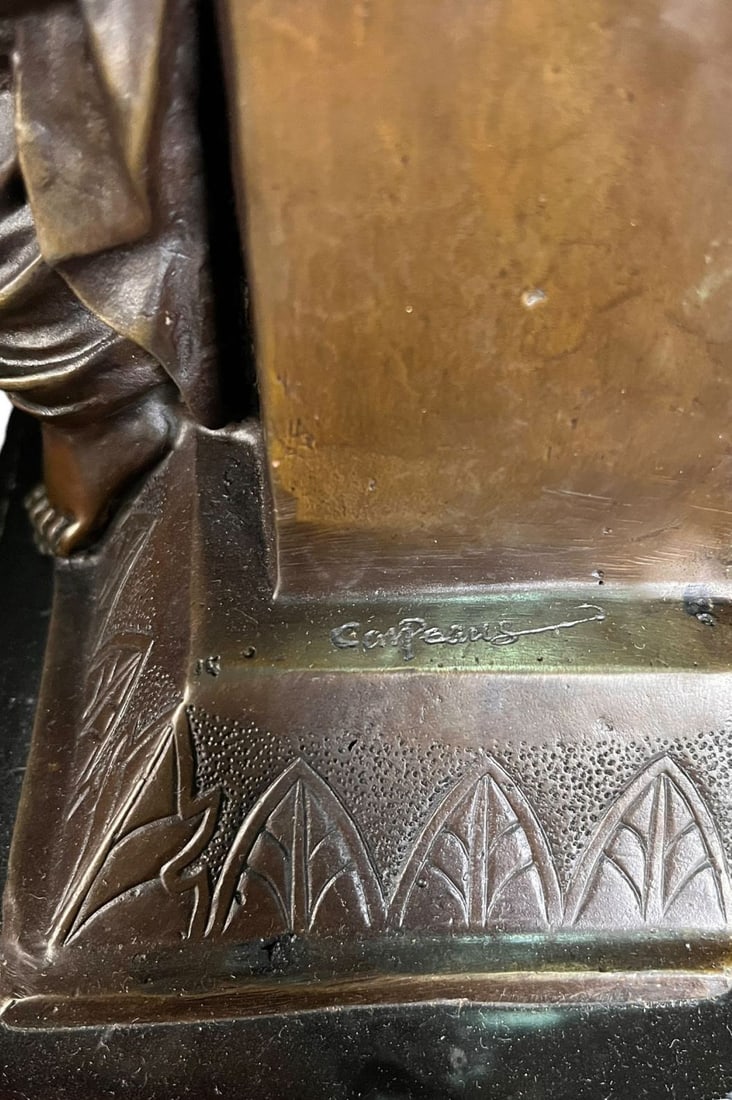 TOPERKIN CLASSICAL LADY BRONZE STATUE - 5