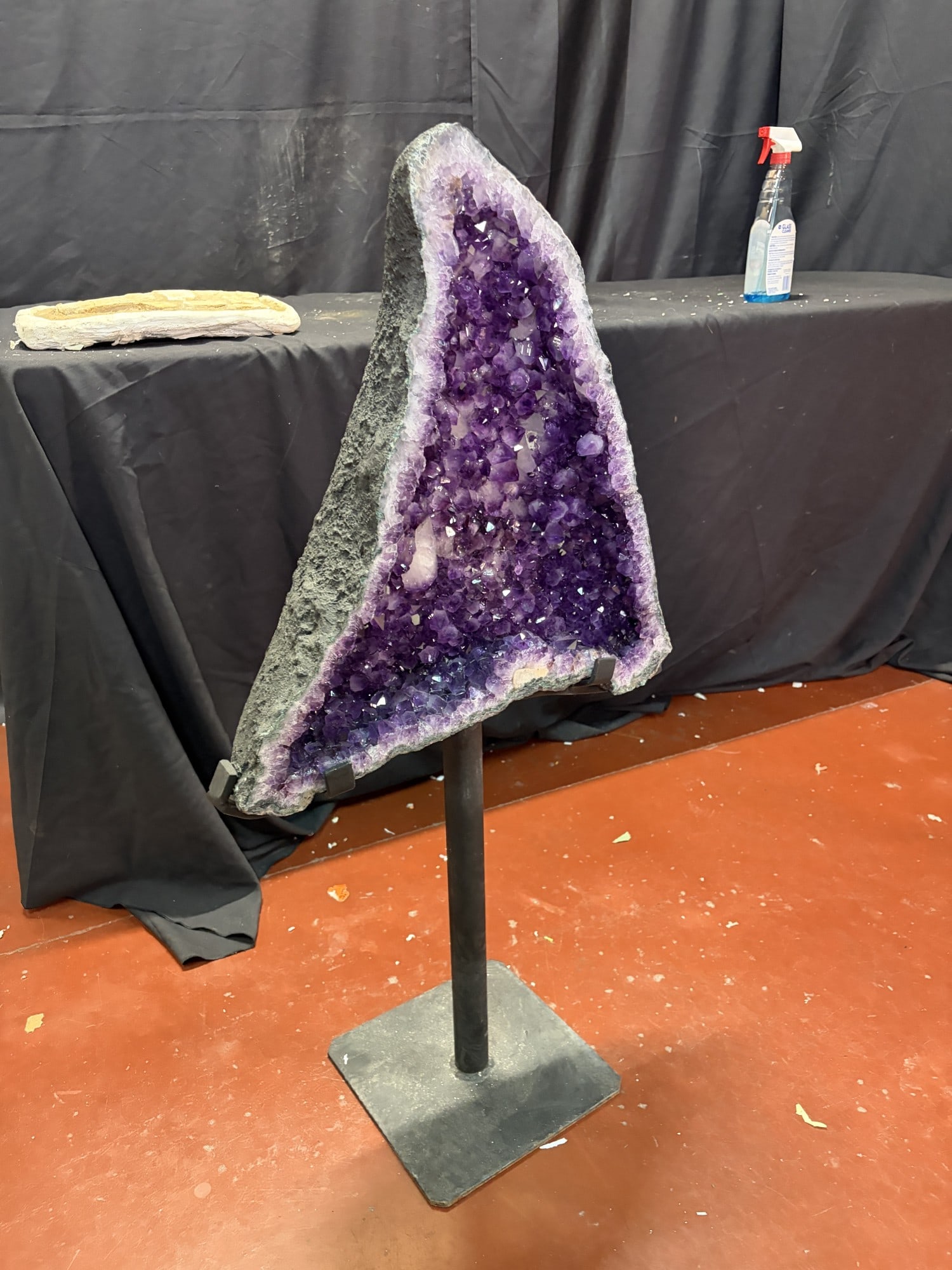 AMETHYST ON IRON STAND - 4