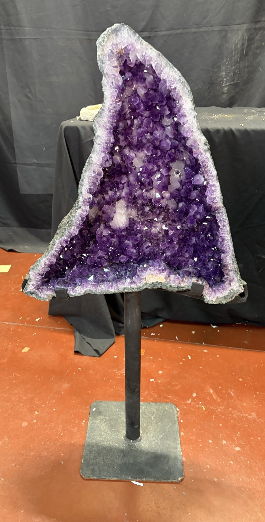 AMETHYST ON IRON STAND - 6