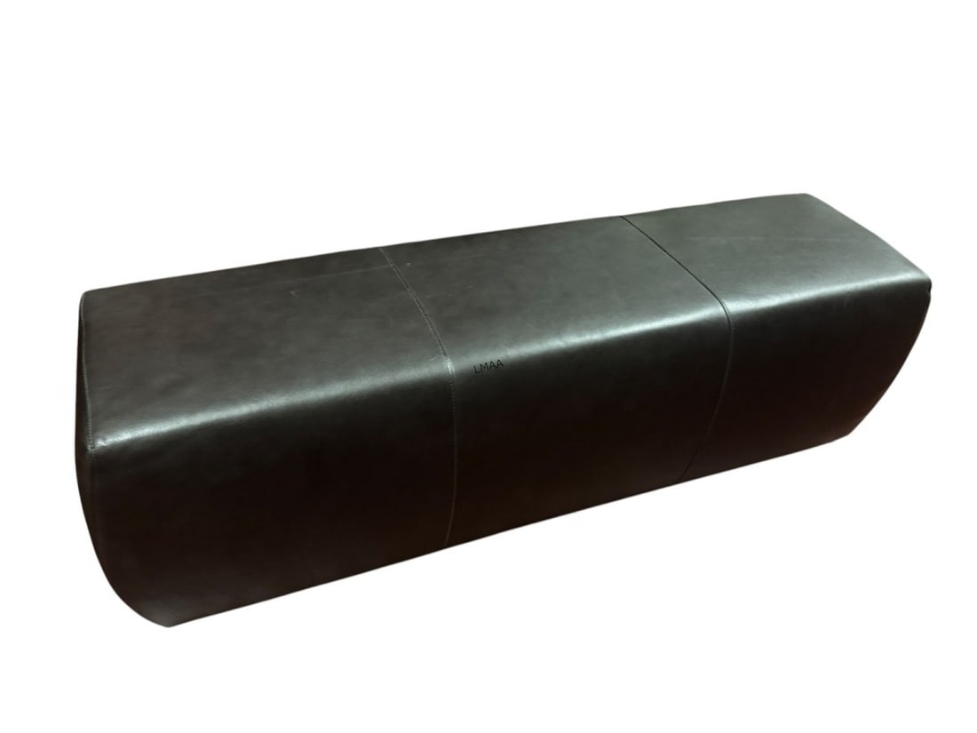 LEATHER OTTOMAN - 4