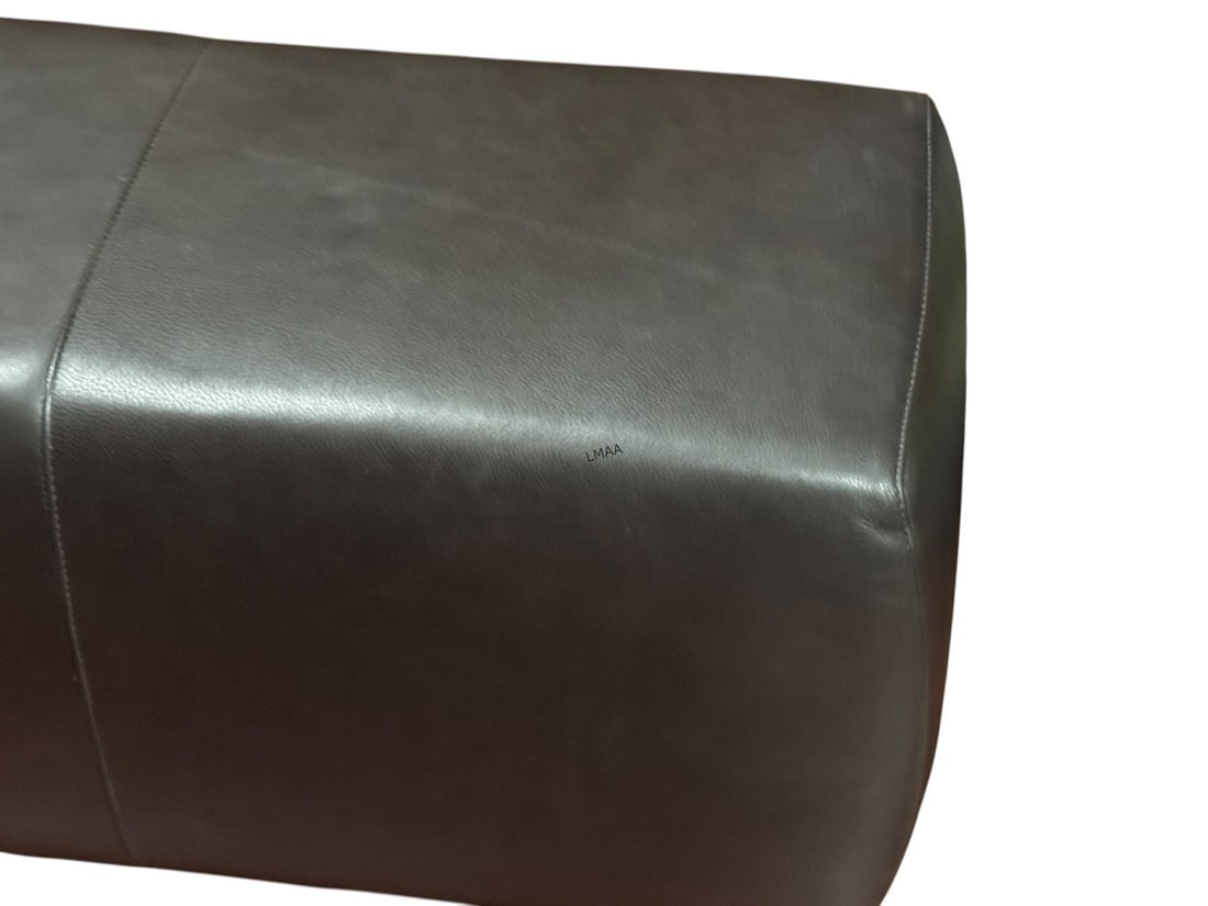 LEATHER OTTOMAN - 5