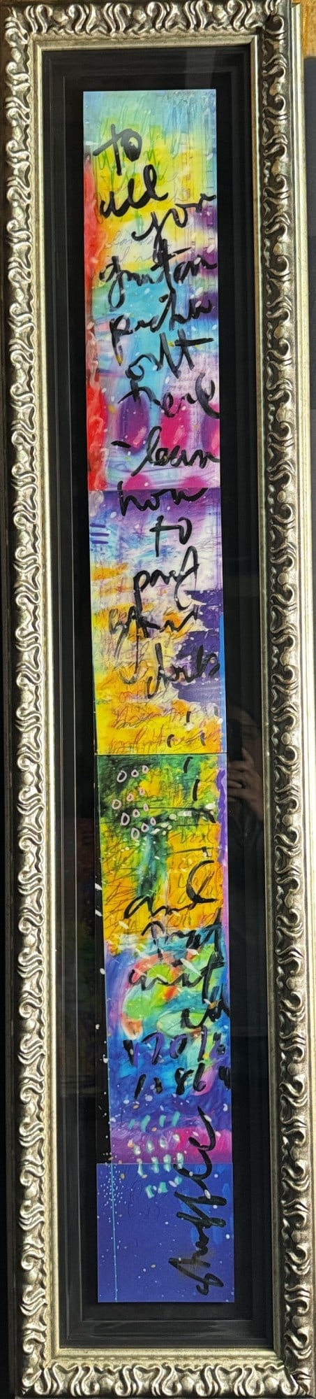 TIM YANKE LENTICULAR #32 PANEL: TIM YANKE LENTICULAR #32 PANEL 2016 TALL HOLIGRAPHIC PANEL Height: 62 in. by Width: 14